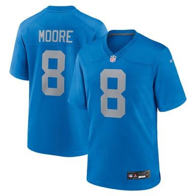 Derrick Moore Detroit Lions Nike Alternate Game Jersey - Blue