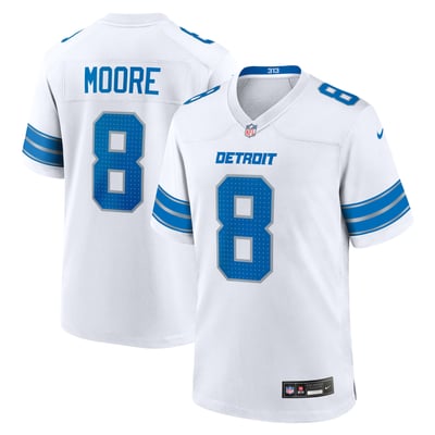 Derrick Moore Detroit Lions Nike Game Jersey - White