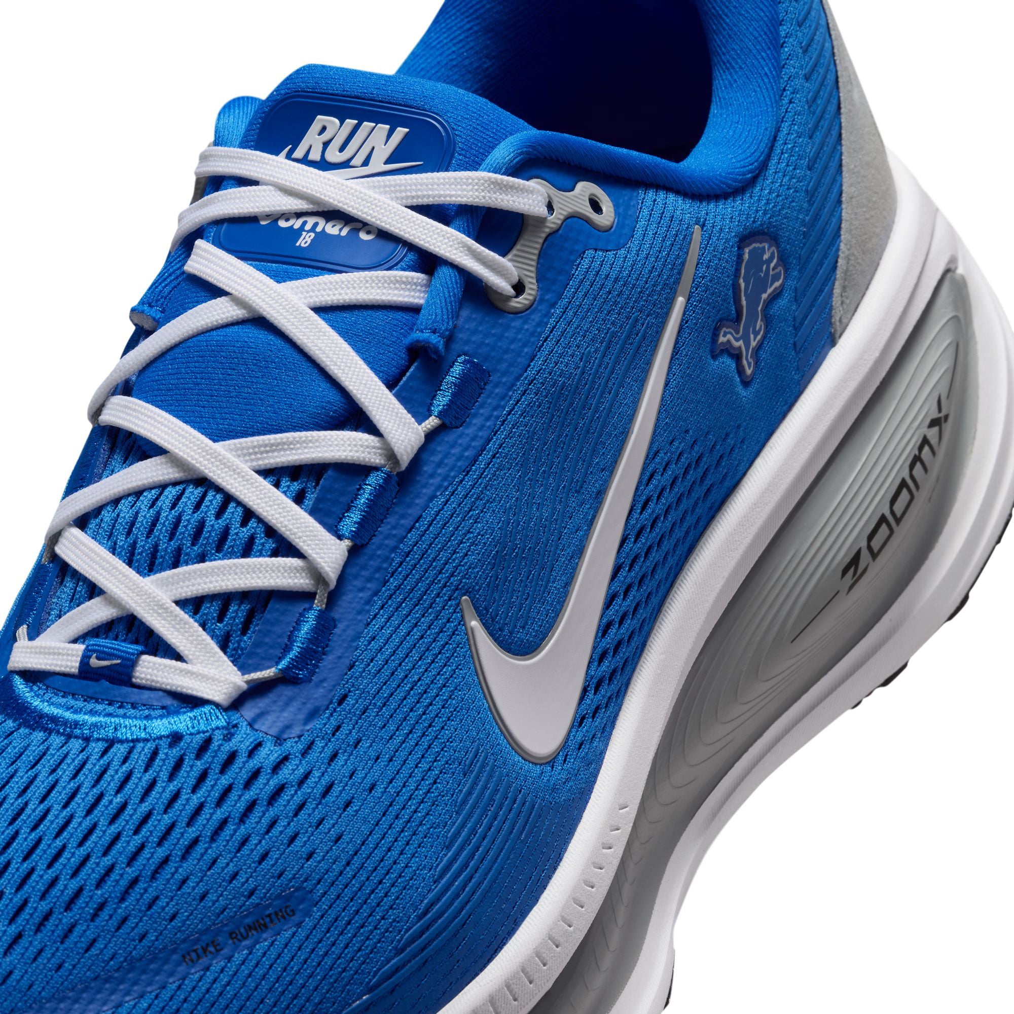 Men's Nike Detroit Lions Vomero 18 Running Shoes