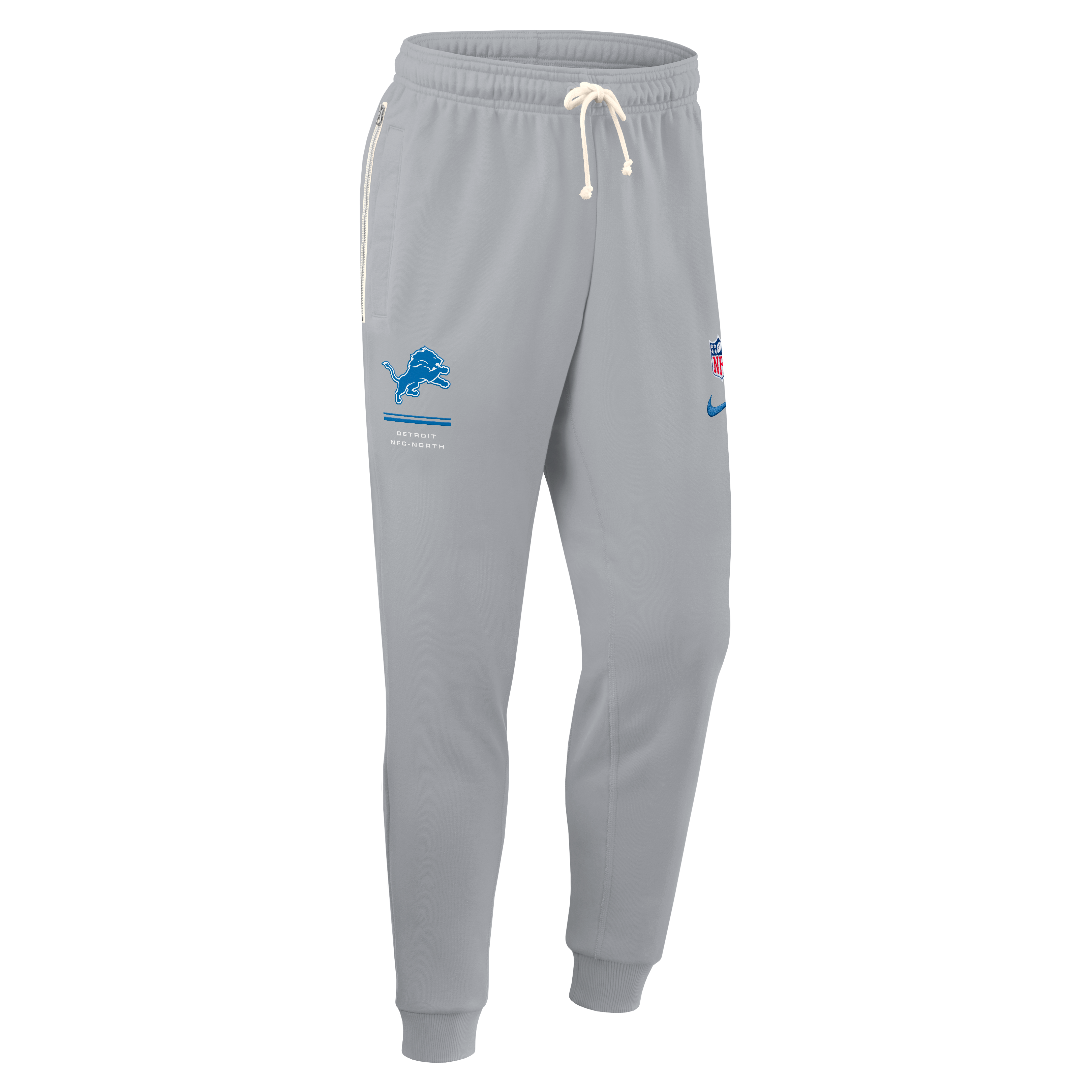 Men's Nike Gray Detroit Lions Sideline Standard Issue Touchback Kick Dri-FIT Taper Pants