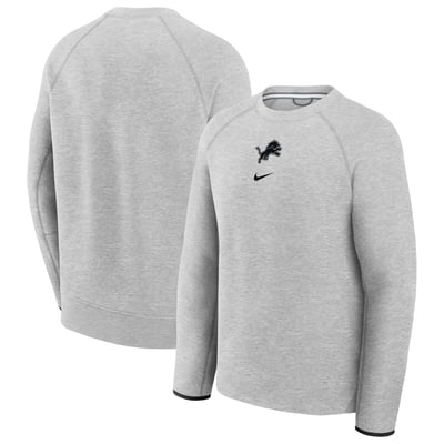  Detroit Lions Nike Tech Fleece Raglan Sweatshirt - Heather Gray