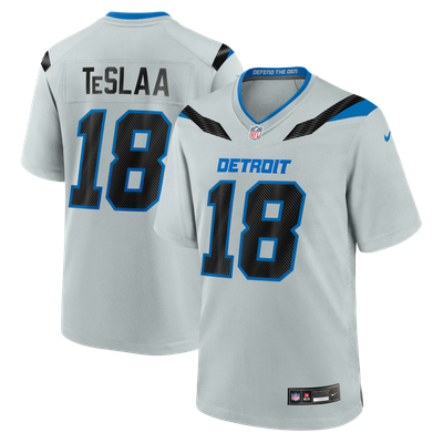 Isaac TeSlaa Detroit Lions Nike 2026 Rivalries Collection Game Jersey - Silver