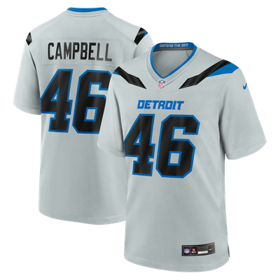 Jack Campbell Detroit Lions Nike 2026 Rivalries Collection Game Jersey - Silver
