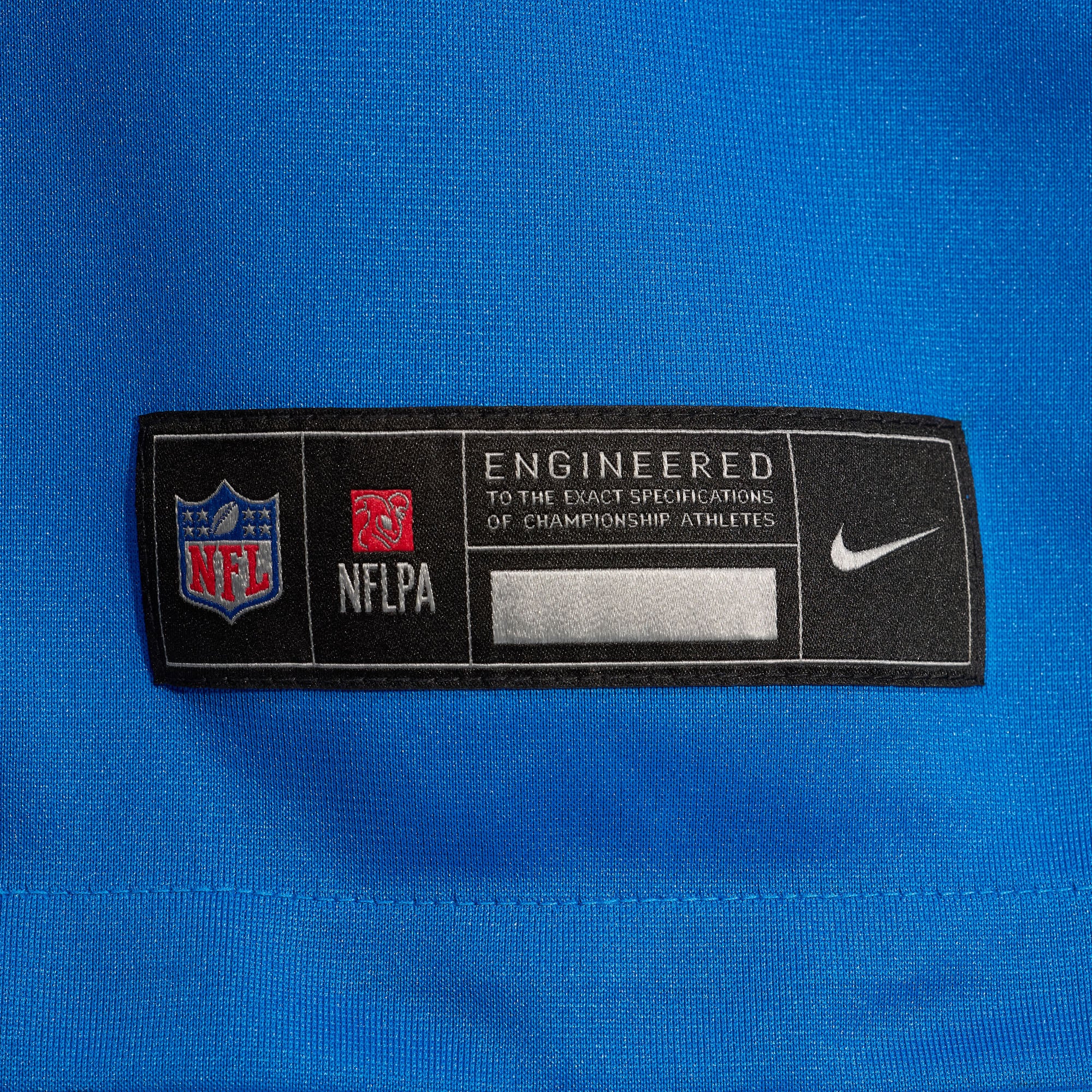 Maillot de match Nike Jackson Meeks bleu des Lions Détroit pour homme