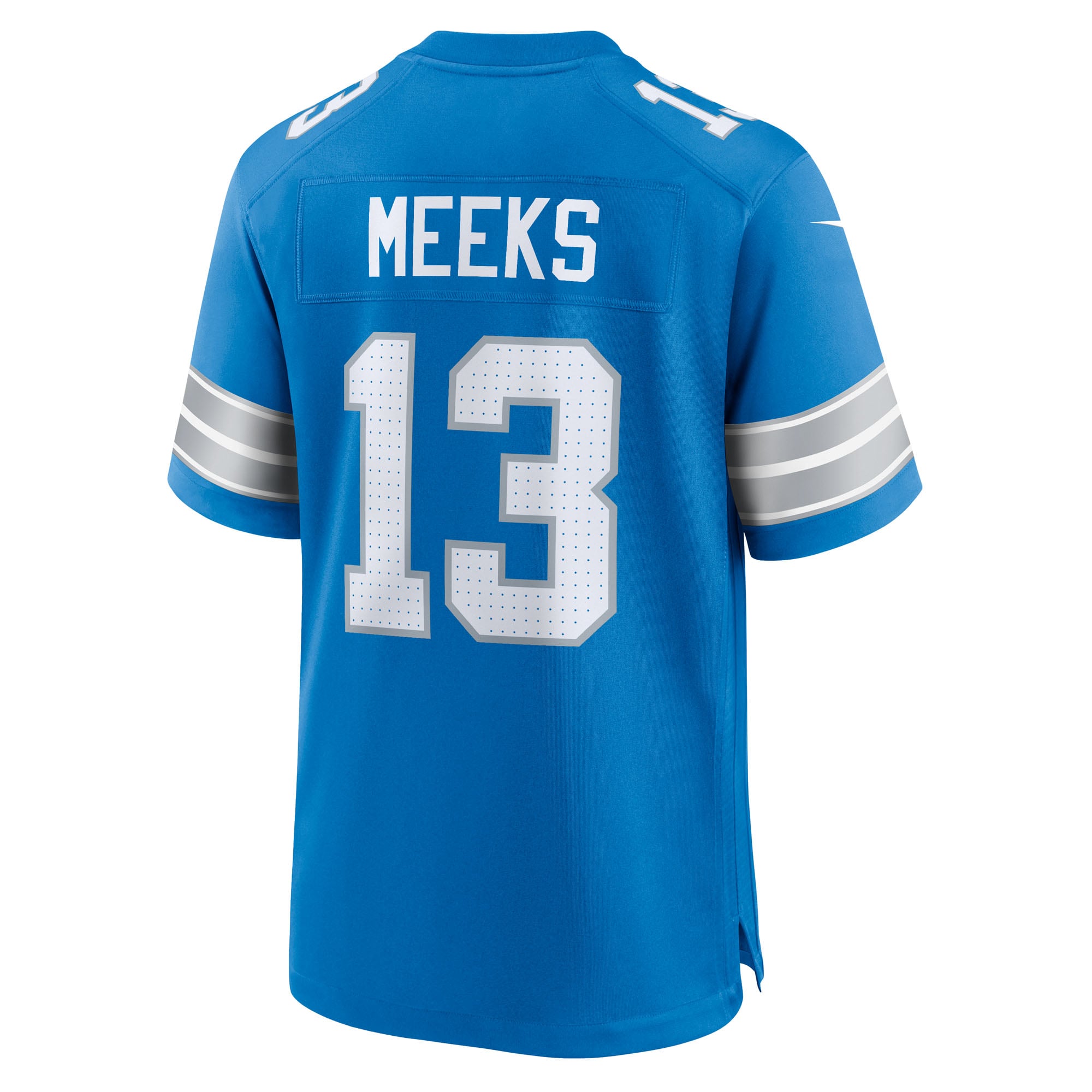 Maillot de match Nike Jackson Meeks bleu des Lions Détroit pour homme