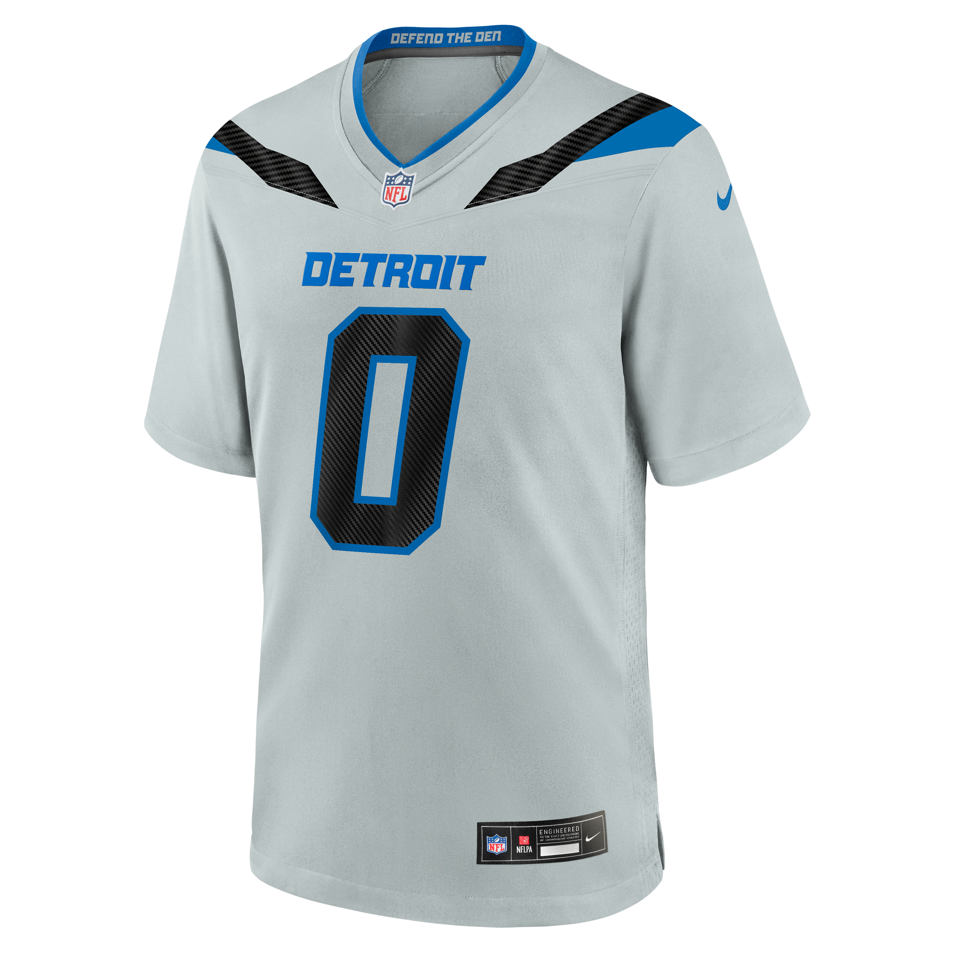 Men's Nike Jahmyr Gibbs Silver Detroit Lions 2026 Rivalries Collection Game Jersey