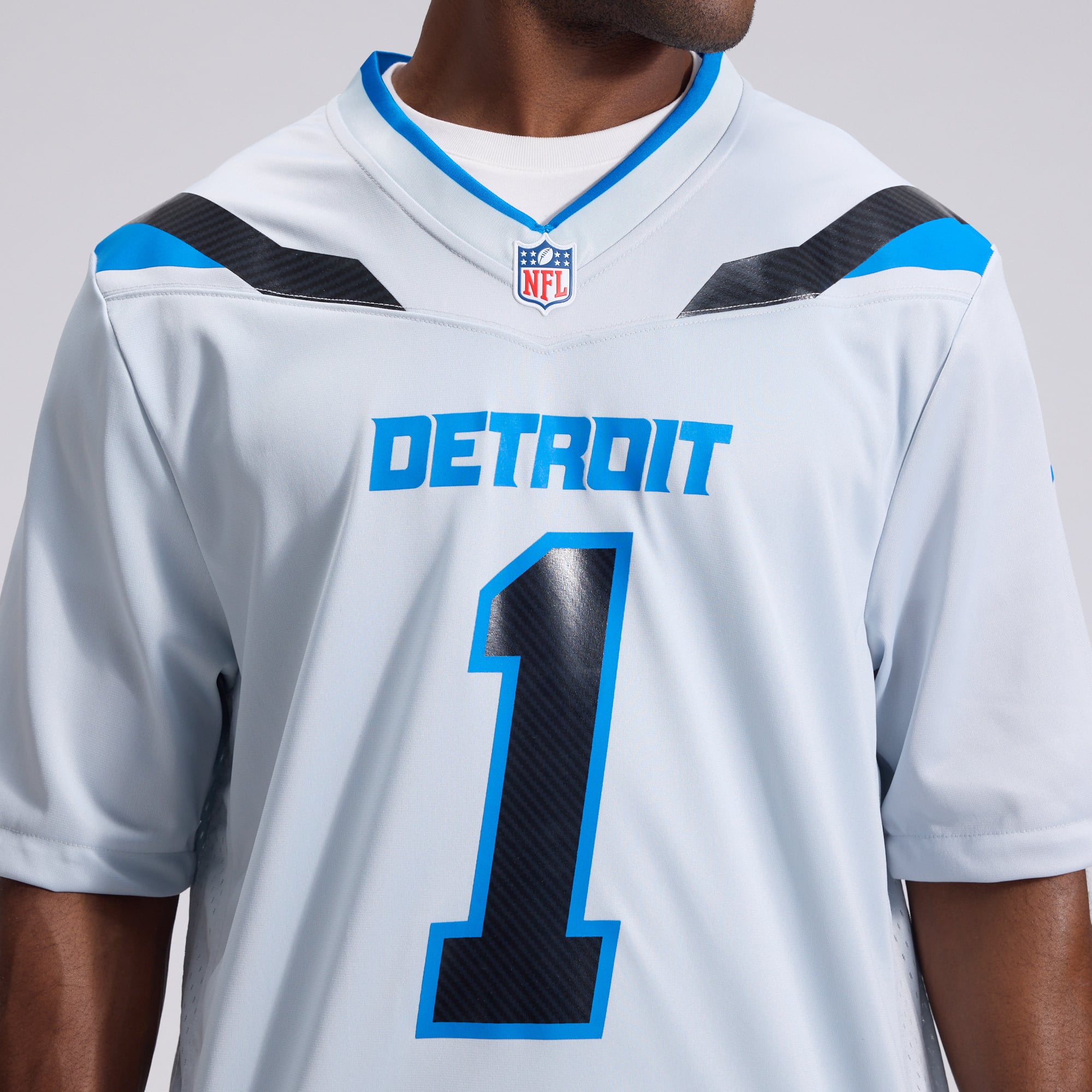 Men's Nike Jameson Williams Silver Detroit Lions 2026 Rivalries Collection Game Jersey