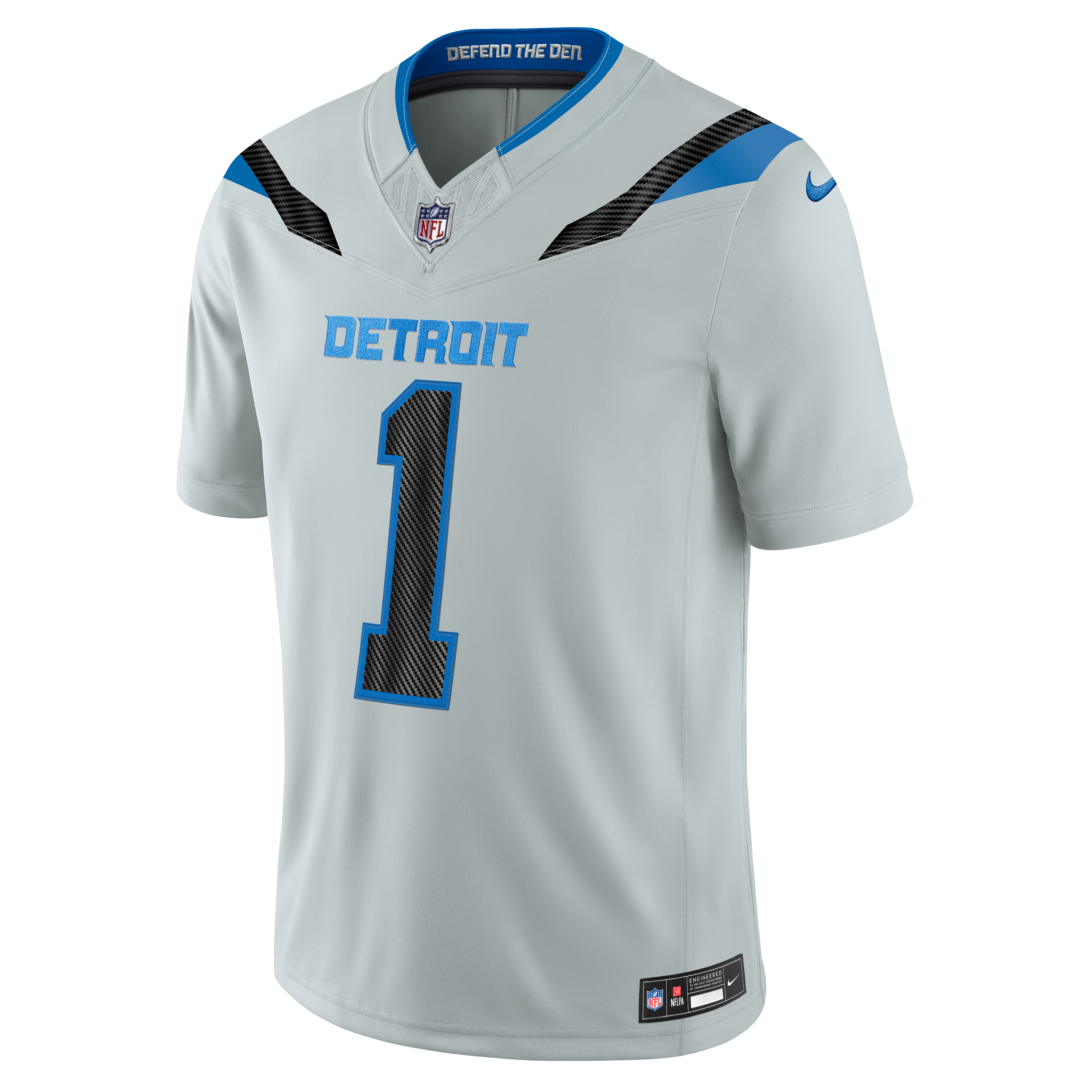 Men's Nike Jameson Williams Silver Detroit Lions 2026 Rivalries Collection Stitched Limited Jersey