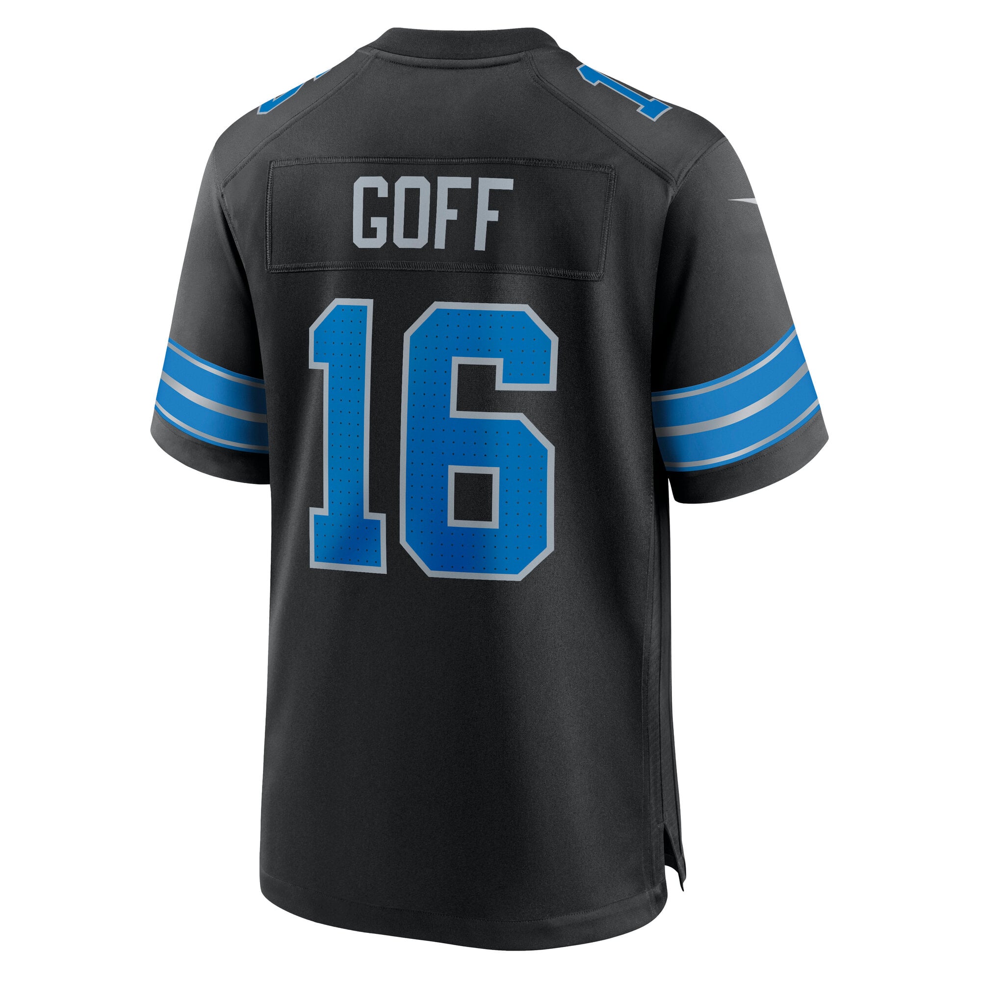 Men's Nike Jared Goff Black Detroit Lions Alternate Game Jersey