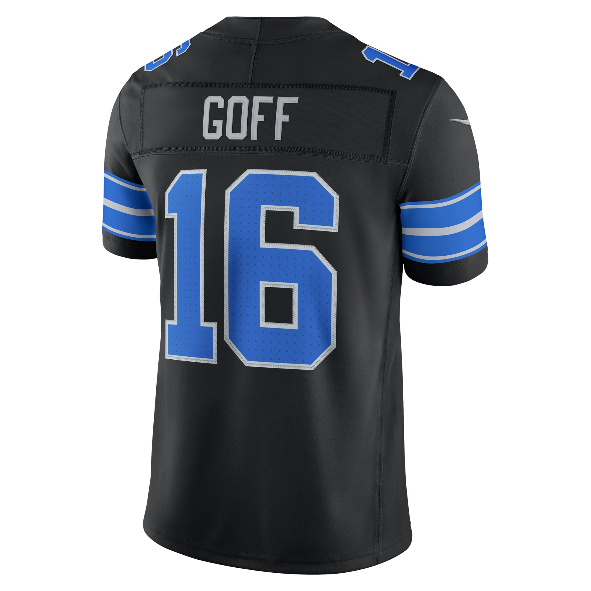 Men's Nike Jared Goff Blue Detroit Lions Team Vapor F.U.S.E. Stitched Limited Jersey