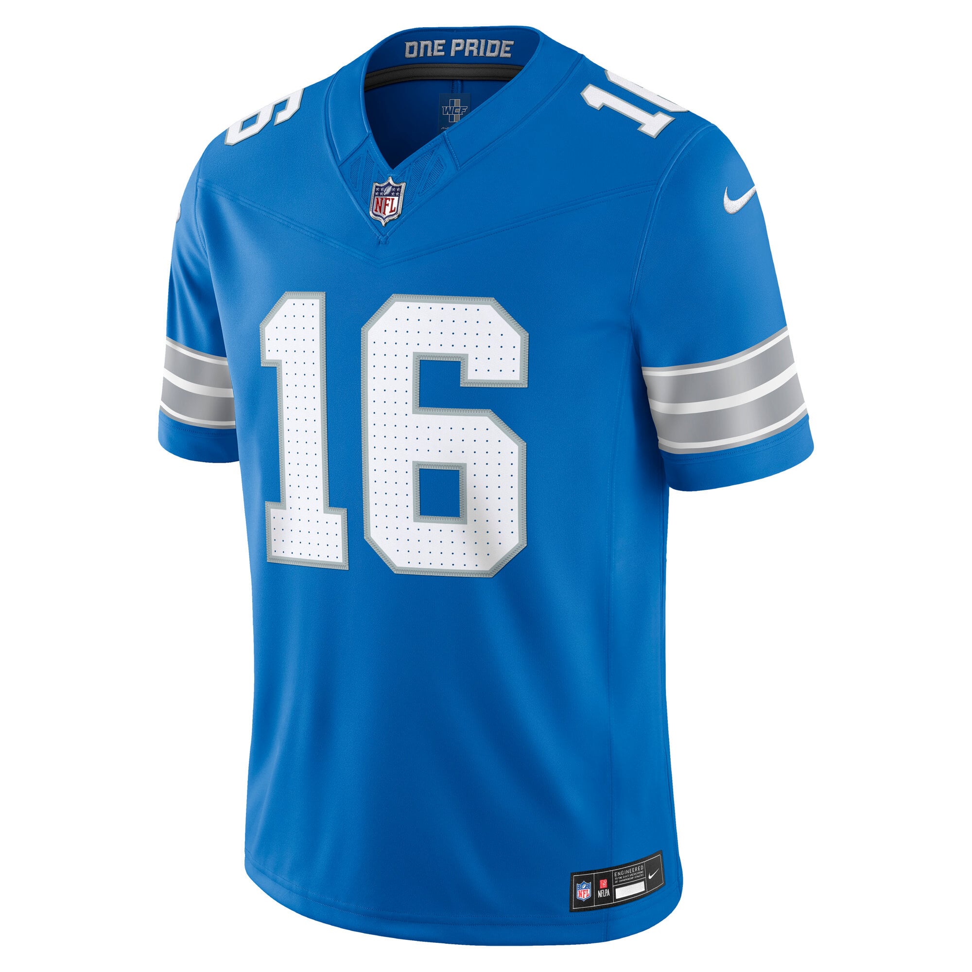 Men's Nike Jared Goff Blue Detroit Lions Vapor F.U.S.E. Stitched Limited Jersey