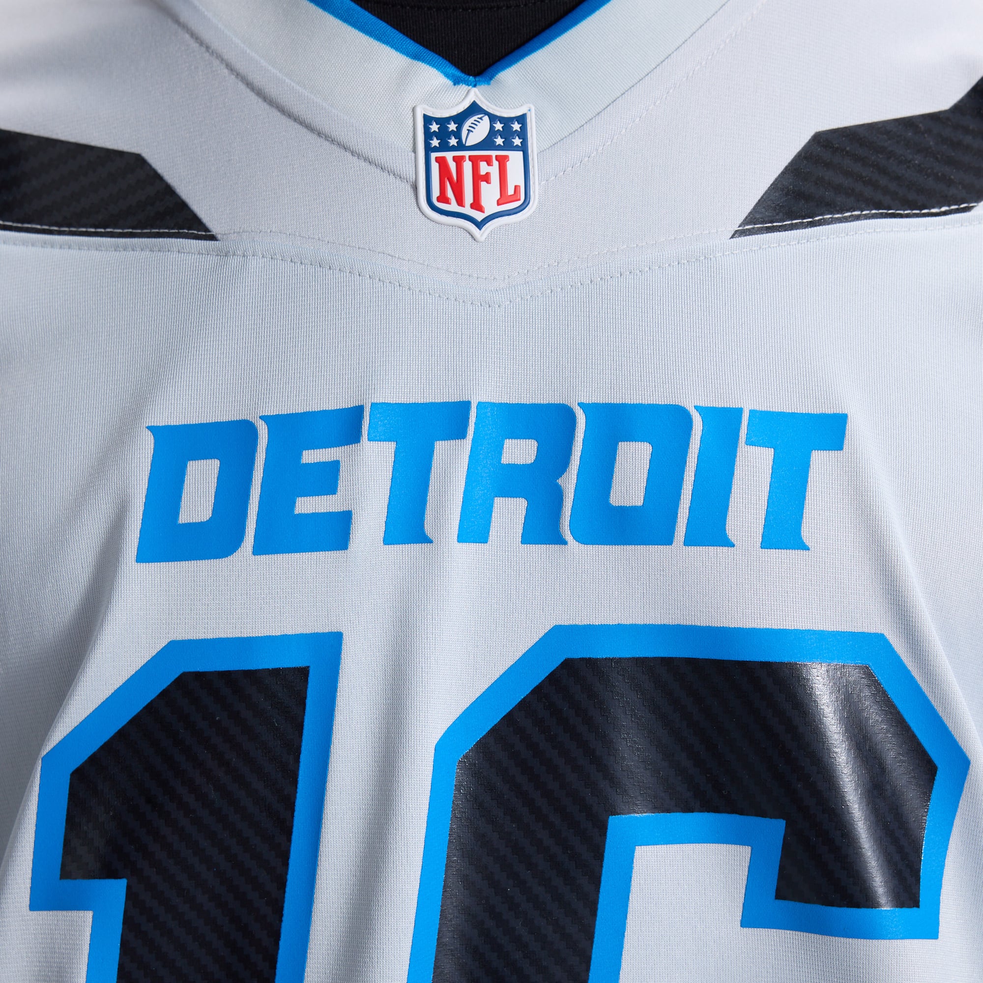 Men's Nike Jared Goff Silver Detroit Lions 2026 Rivalries Collection Game Jersey