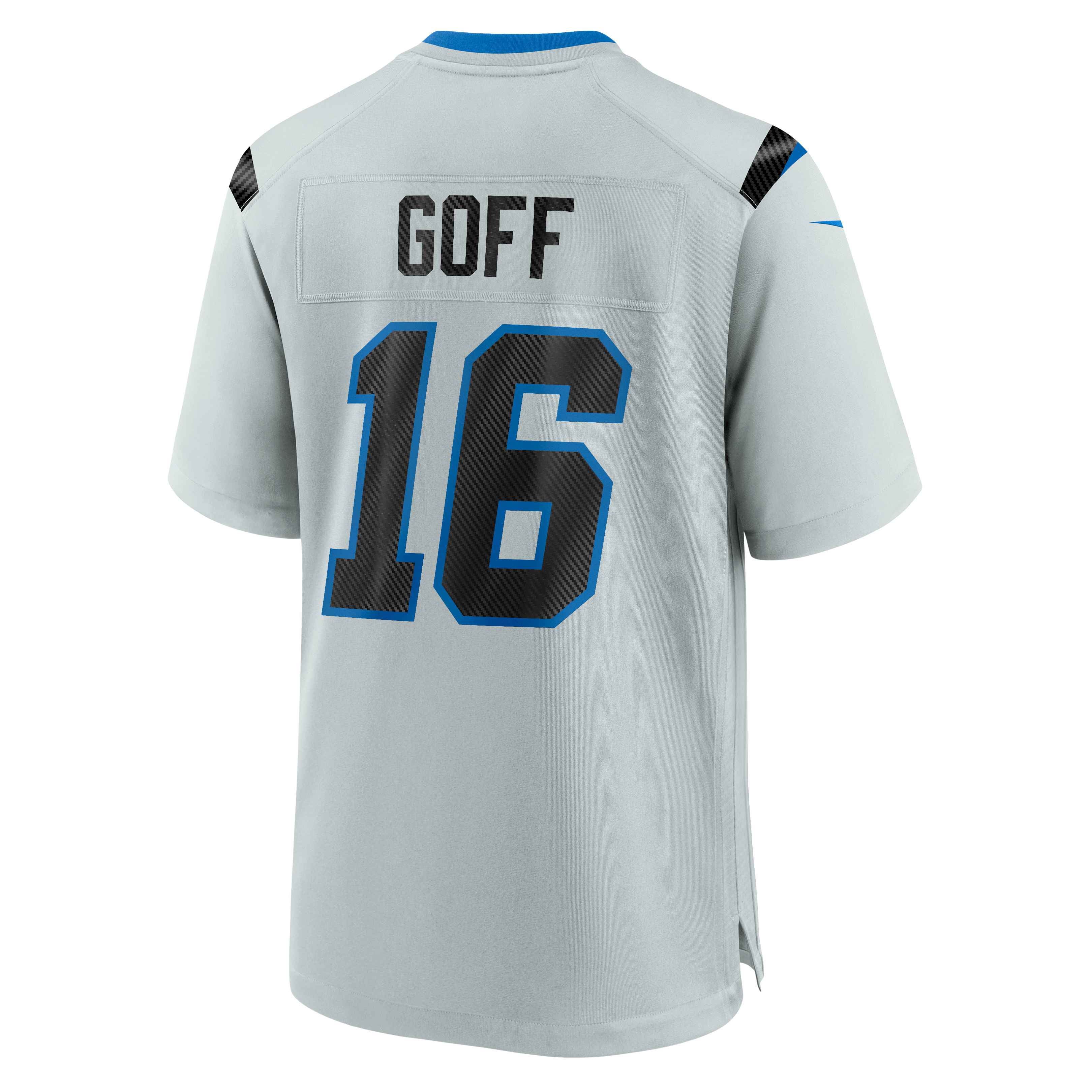 Men's Nike Jared Goff Silver Detroit Lions 2026 Rivalries Collection Game Jersey