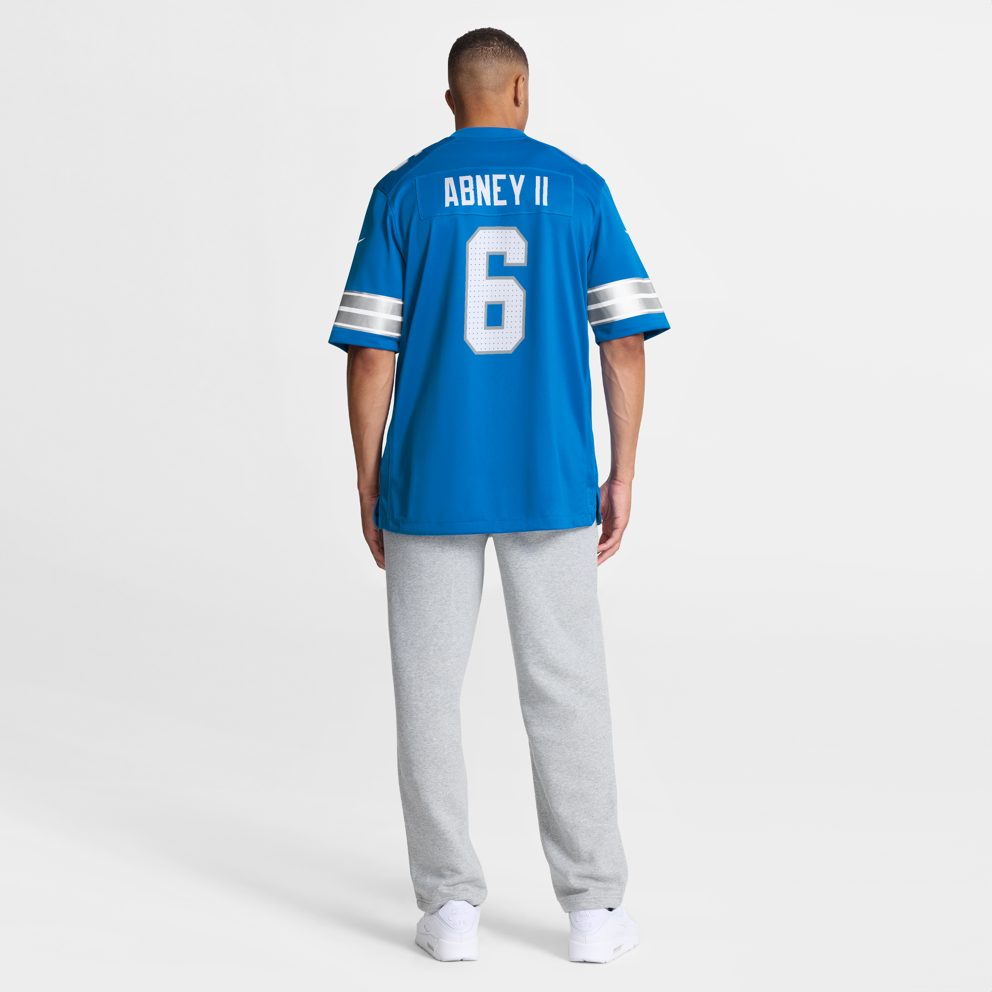 Men's Nike Keith Abney II Blue Detroit Lions Team Game Jersey