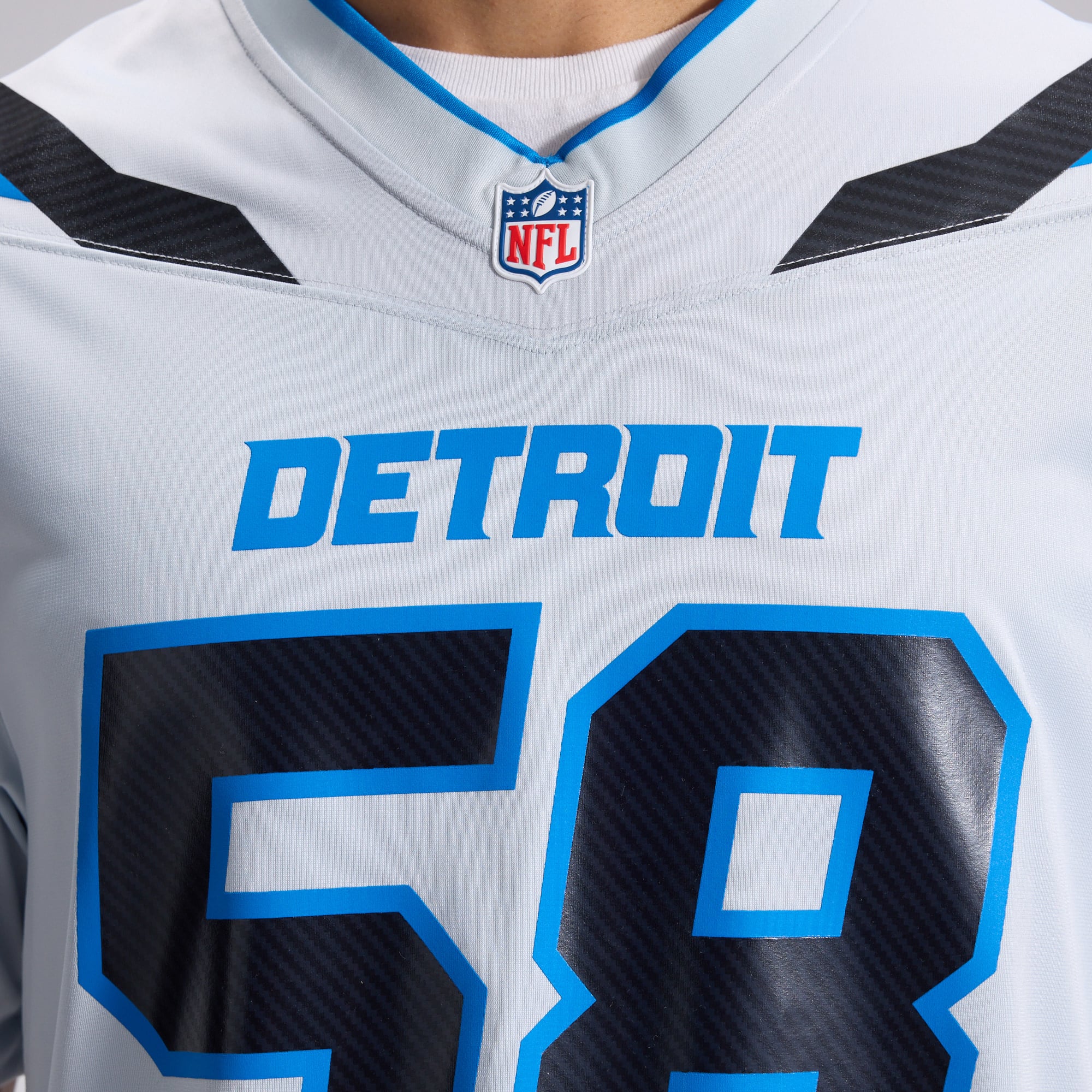 Men's Nike Penei Sewell Silver Detroit Lions 2026 Rivalries Collection Game Jersey