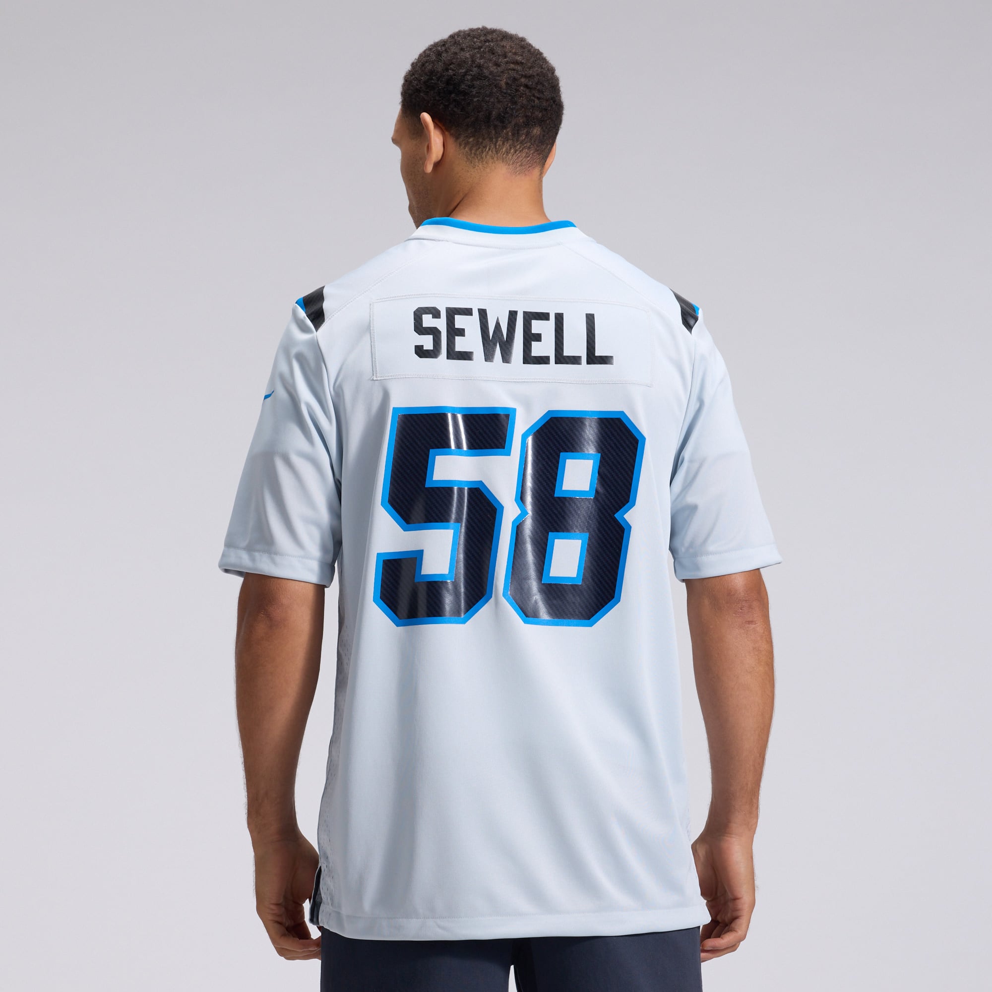 Men's Nike Penei Sewell Silver Detroit Lions 2026 Rivalries Collection Game Jersey