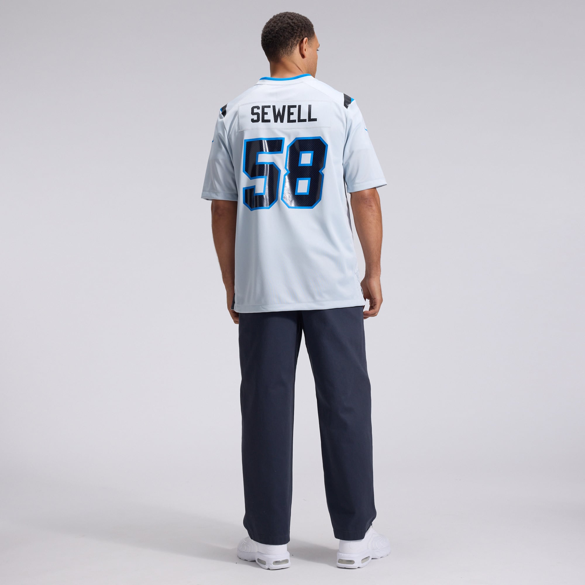 Men's Nike Penei Sewell Silver Detroit Lions 2026 Rivalries Collection Game Jersey