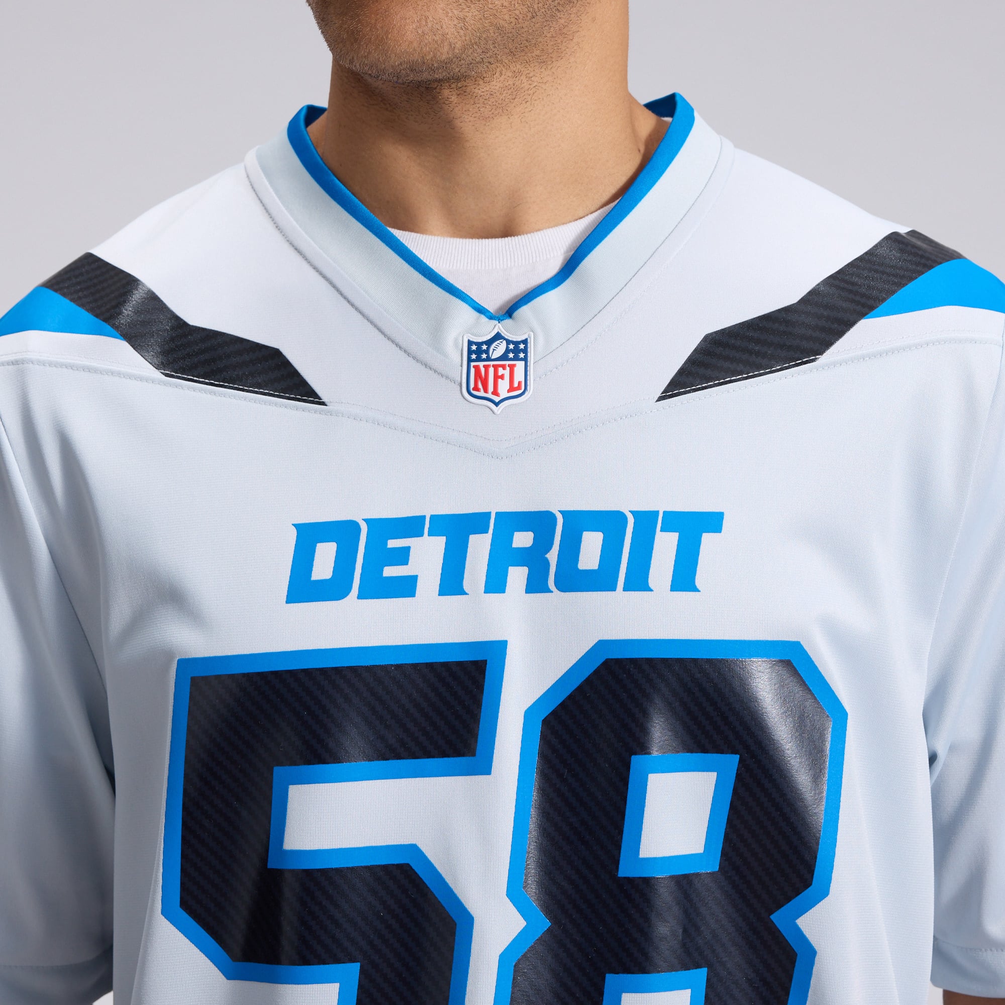 Men's Nike Penei Sewell Silver Detroit Lions 2026 Rivalries Collection Game Jersey