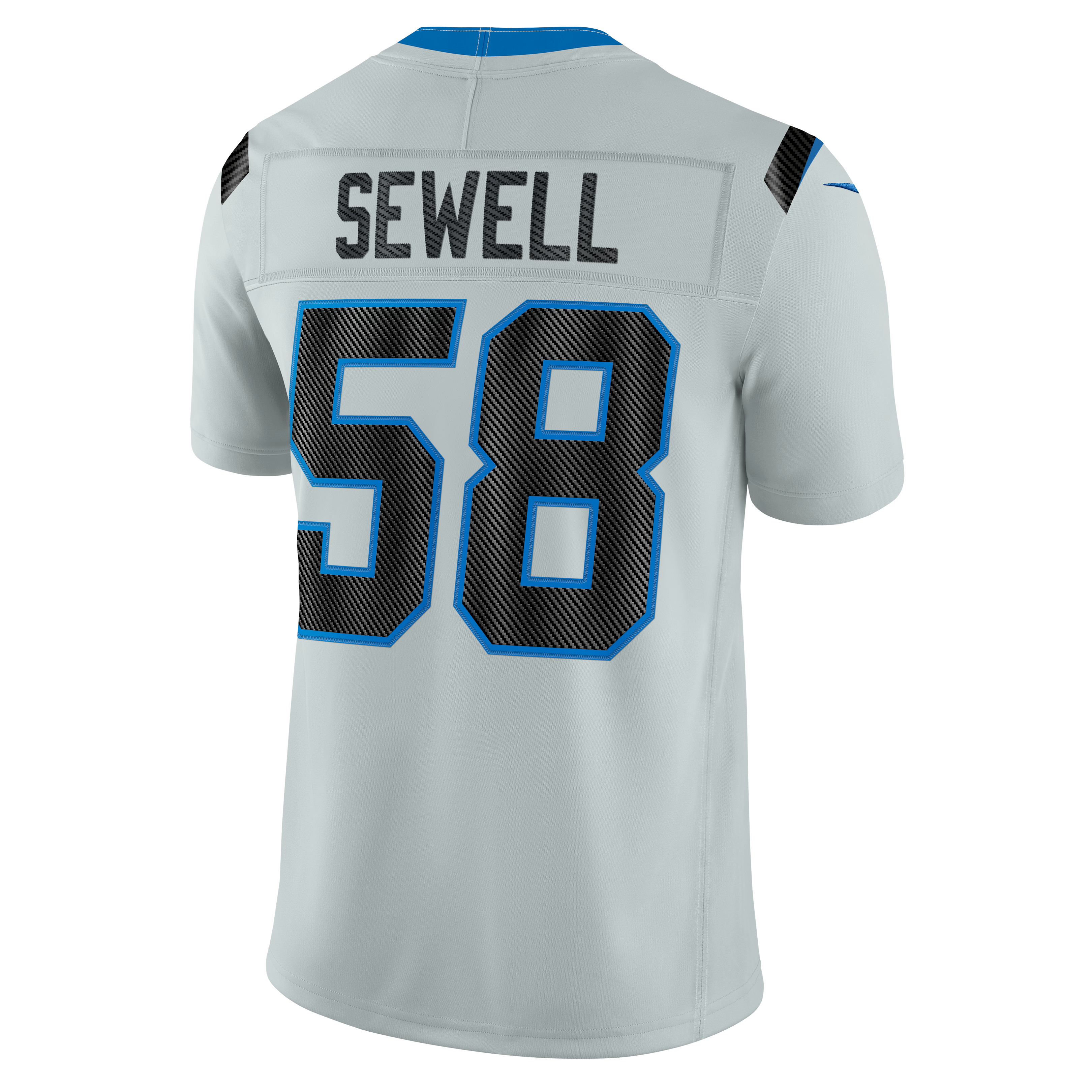 Men's Nike Penei Sewell Silver Detroit Lions 2026 Rivalries Collection Stitched Limited Jersey