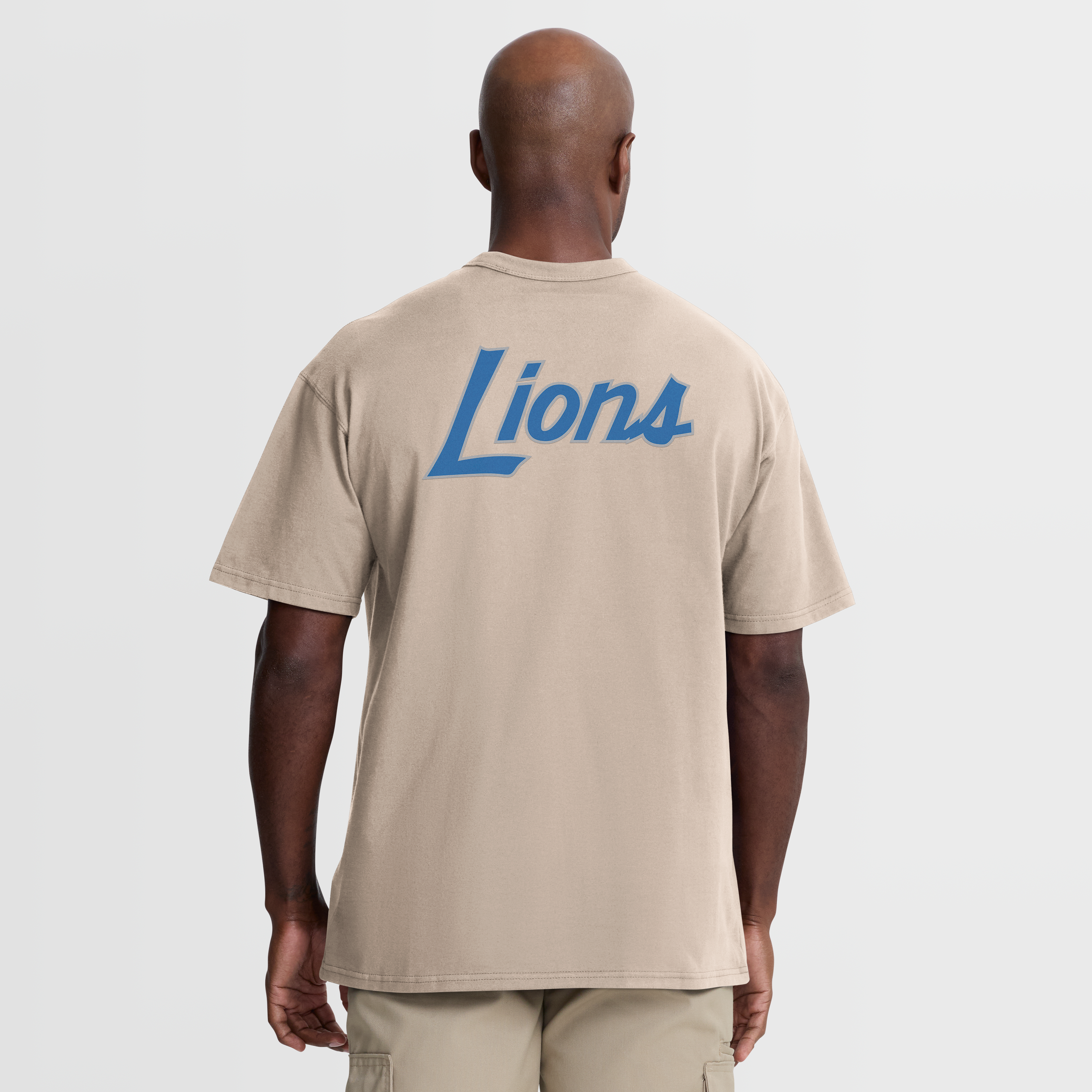 Men's Nike Sand Detroit Lions Night Primary Max90 T-Shirt