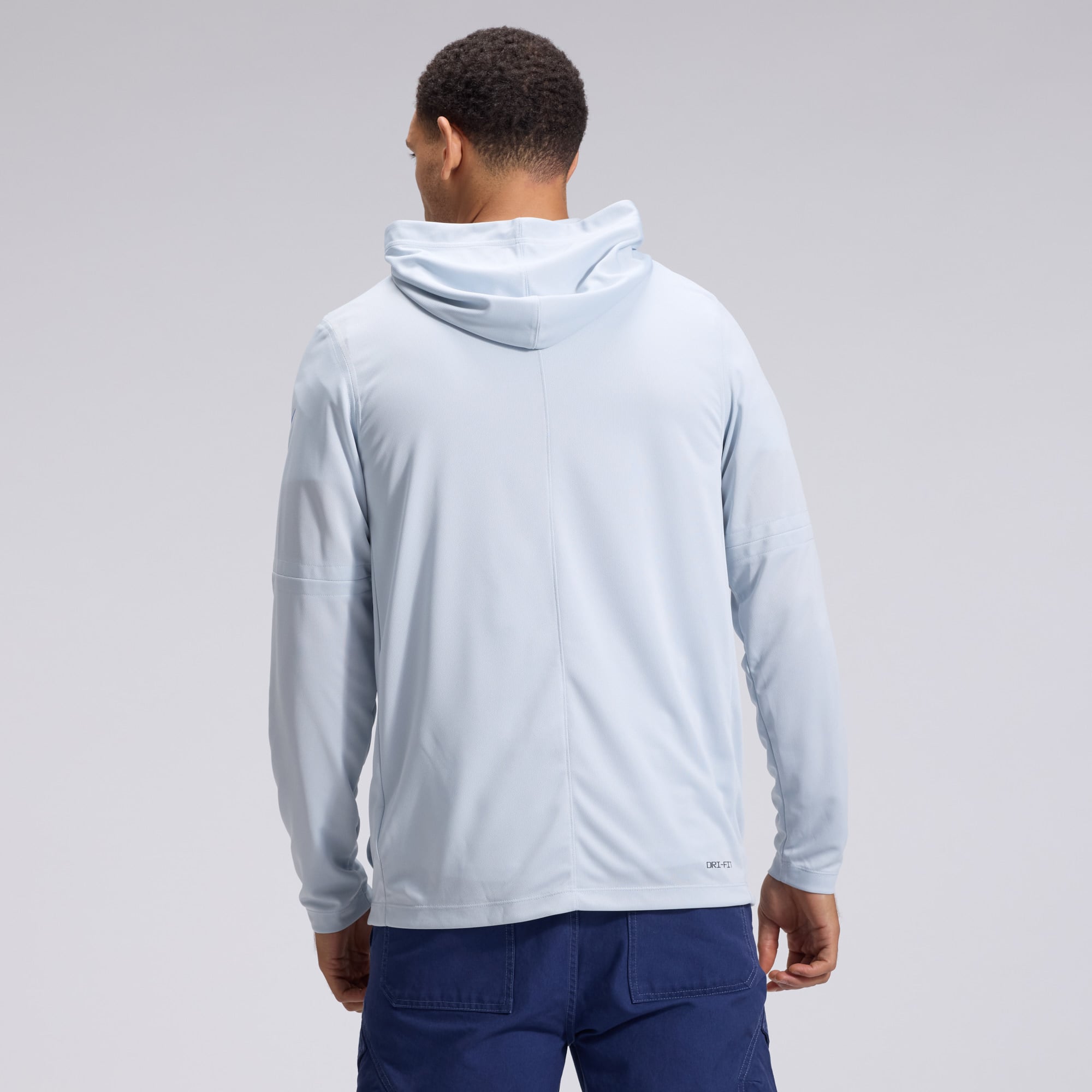 Men's Nike  Silver Detroit Lions 2026 Rivalries Collection Sideline Lightweight Hooded Long Sleeve Top
