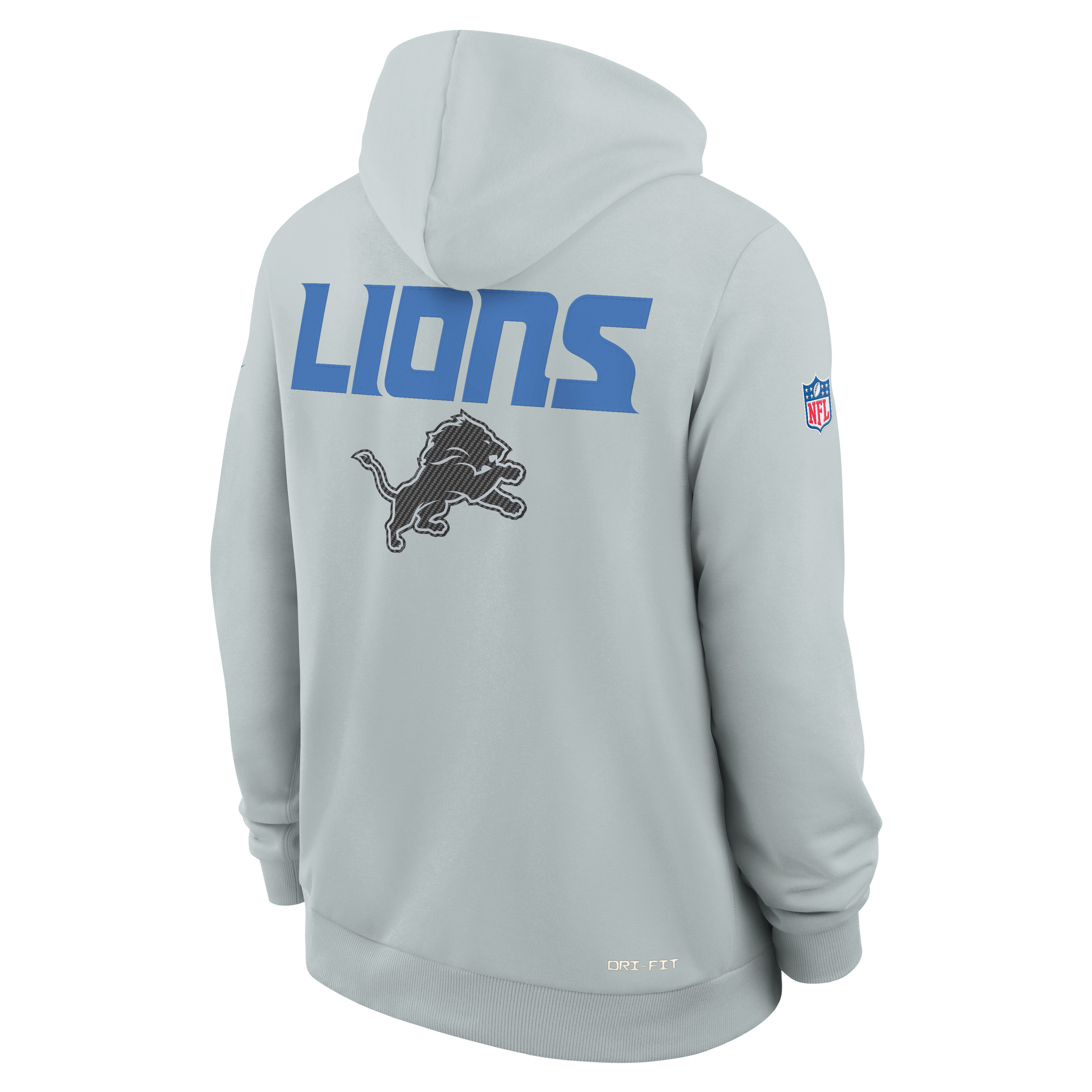 Men's Nike  Silver Detroit Lions 2026 Rivalries Collection Standard Issue Sideline Pullover Hoodie