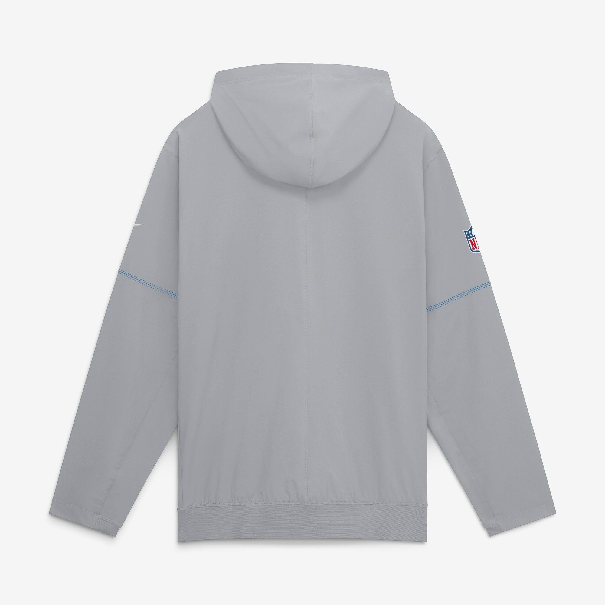 Veste anorak à demi-zip et capuche Nike Silver Detroit Lions pour homme