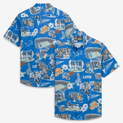 Chemise boutonnée Detroit Lions Reyn Spooner Scenic - Bleue