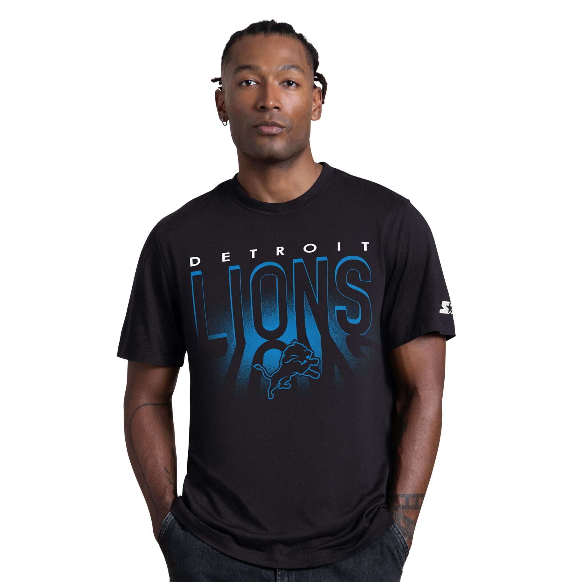 T-shirt graphique rétroéclairé noir Starter pour homme