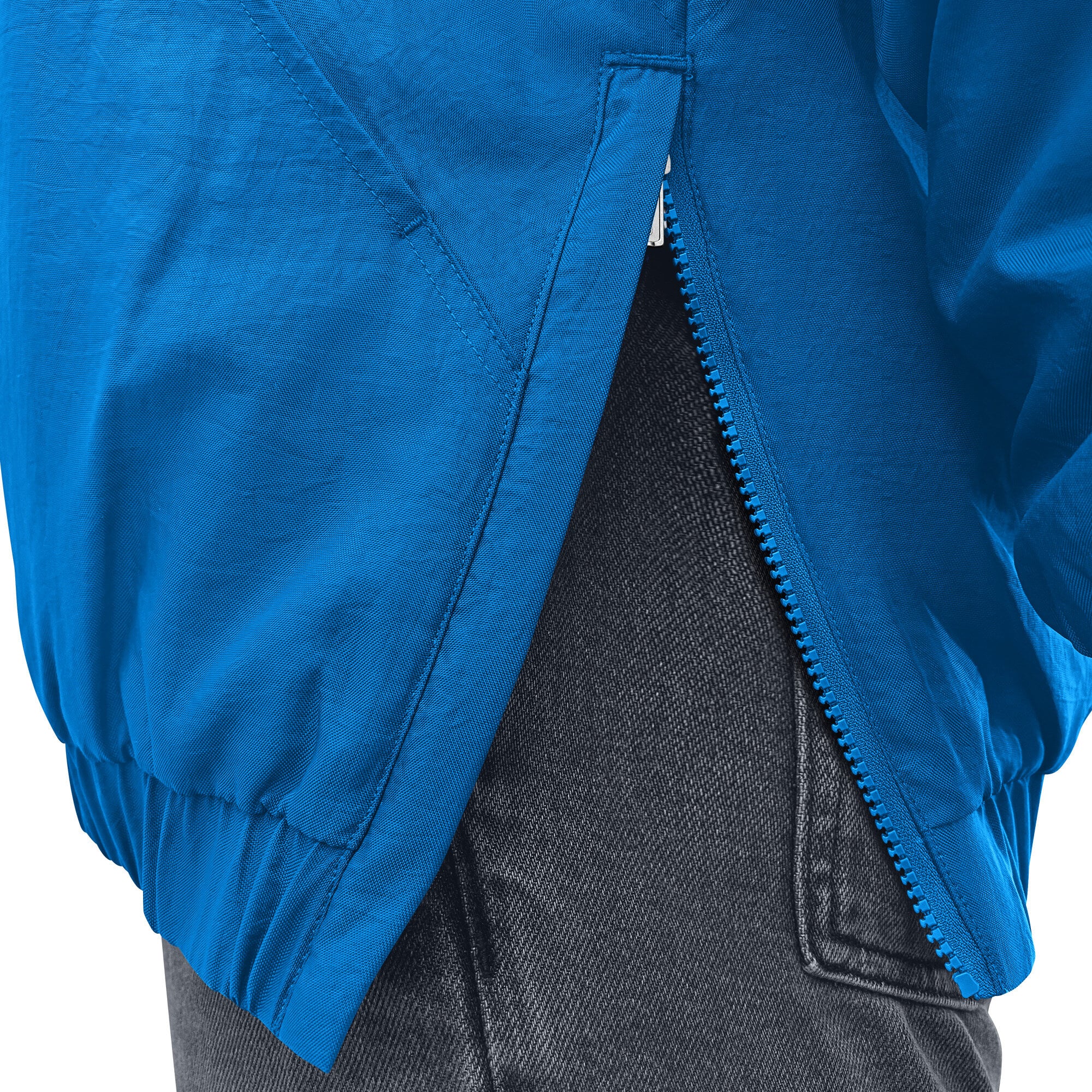 Veste à capuche demi-zip Starter bleue Detroit Lions pour homme