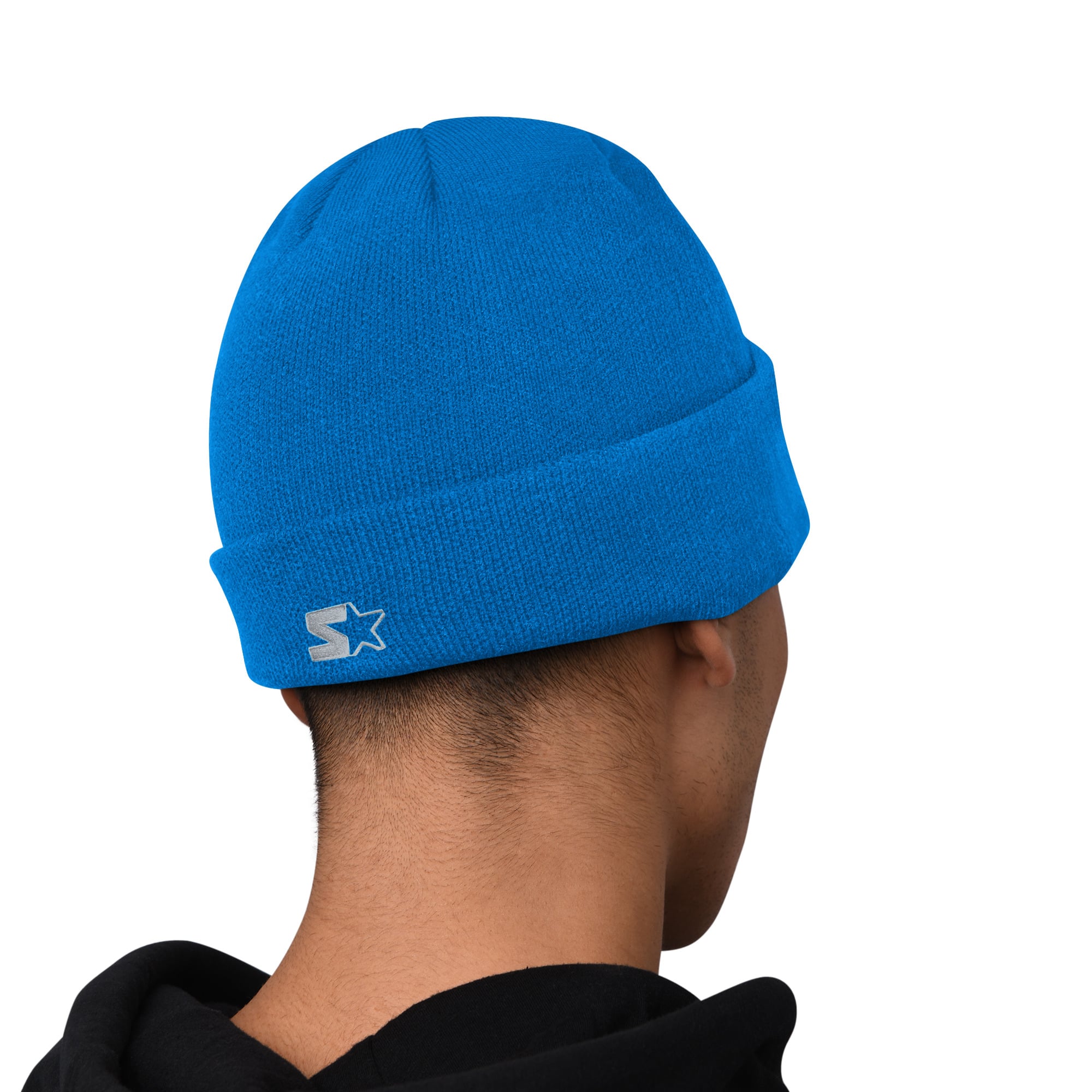 Ensemble sweat à capuche et bonnet revers bleu Detroit Lions pour homme