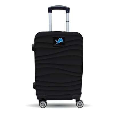 Detroit Lions MOJO Black Color Blitz Carry-On Hardcase Spinner Luggage
