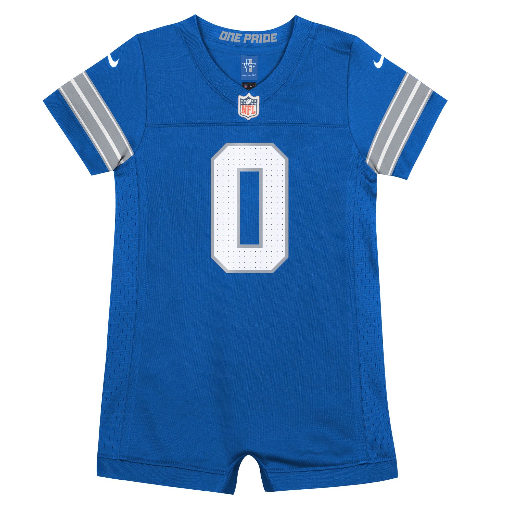 Newborn Nike Jahmyr Gibbs Blue Detroit Lions Romper Game Jersey