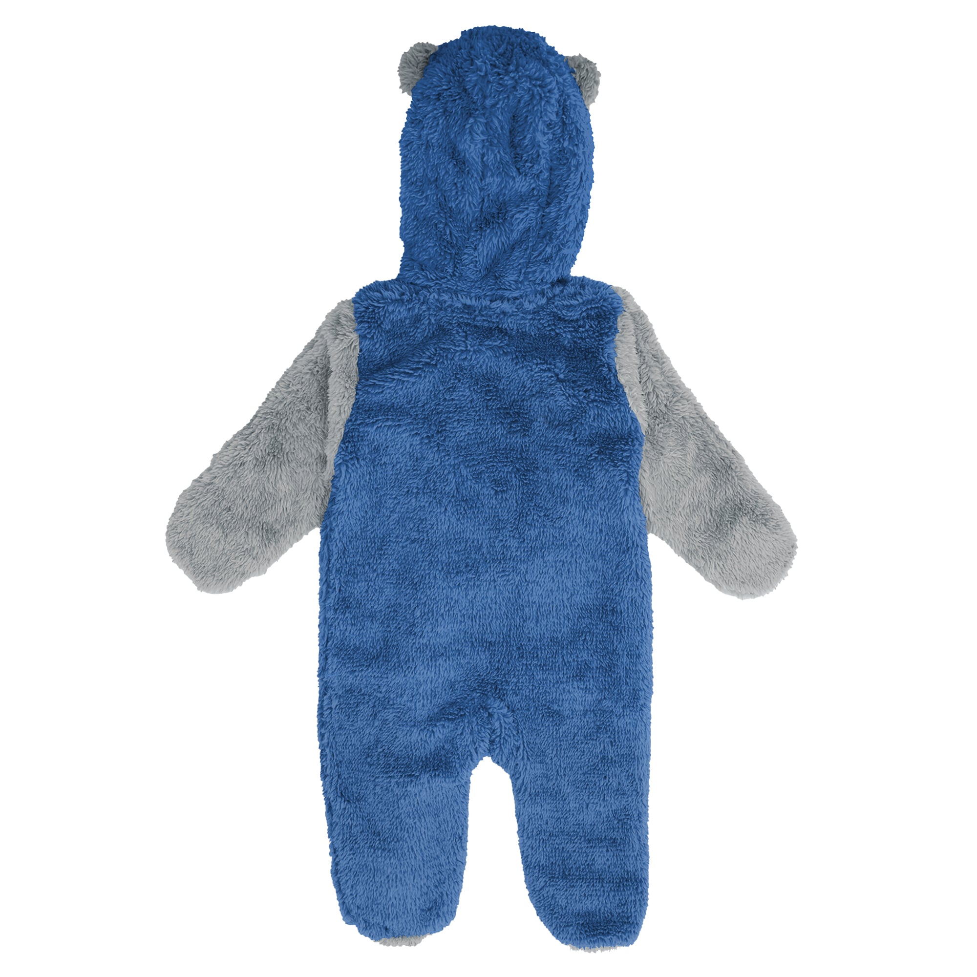 Newborn Outerstuff Blue Detroit Lions Teddy Fleece Bunting Full-Zip Sleeper