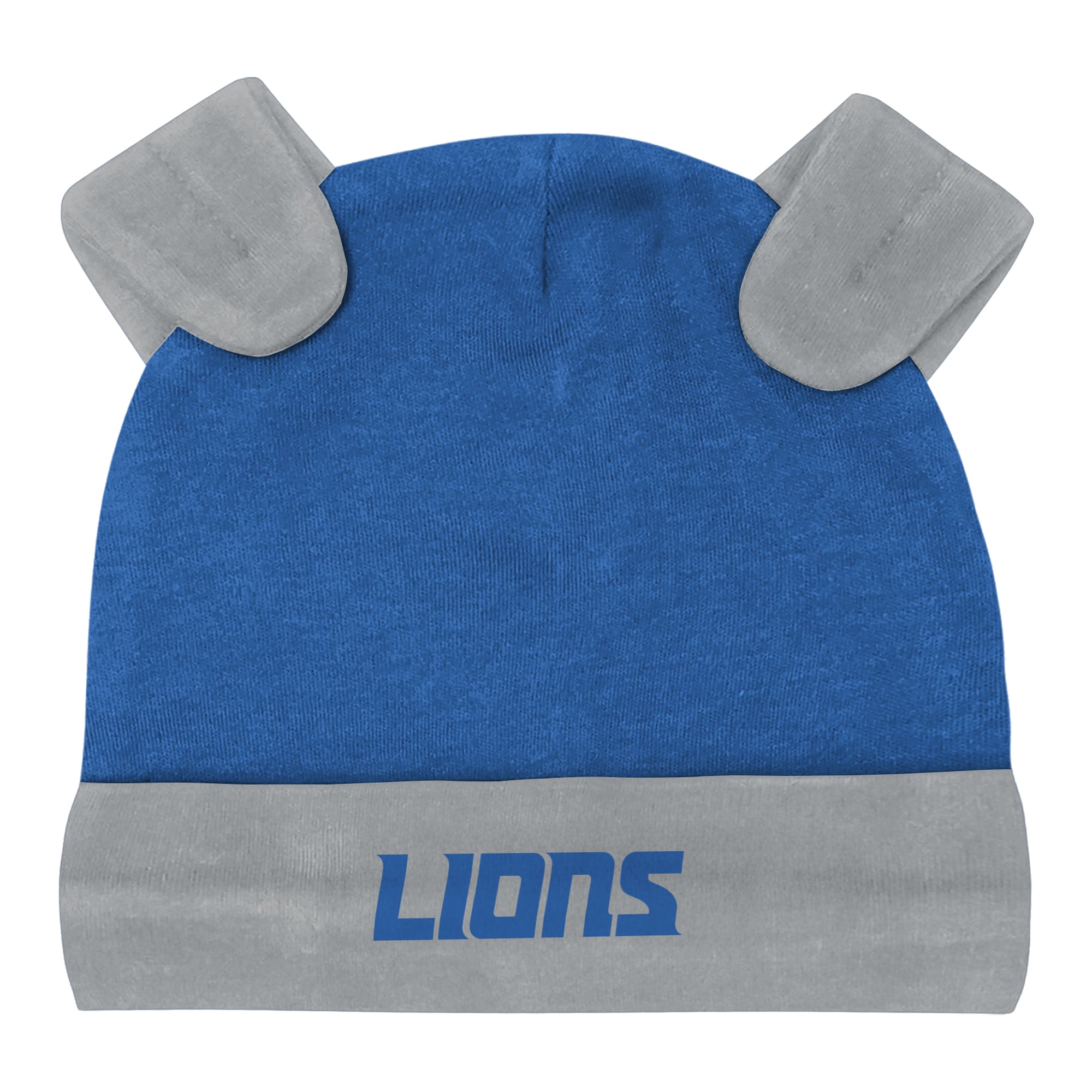 Ensemble pantalon et bonnet 3 pièces Outerstuff gris chiné Detroit Lions Huddles & Giggles pour nouveau-né