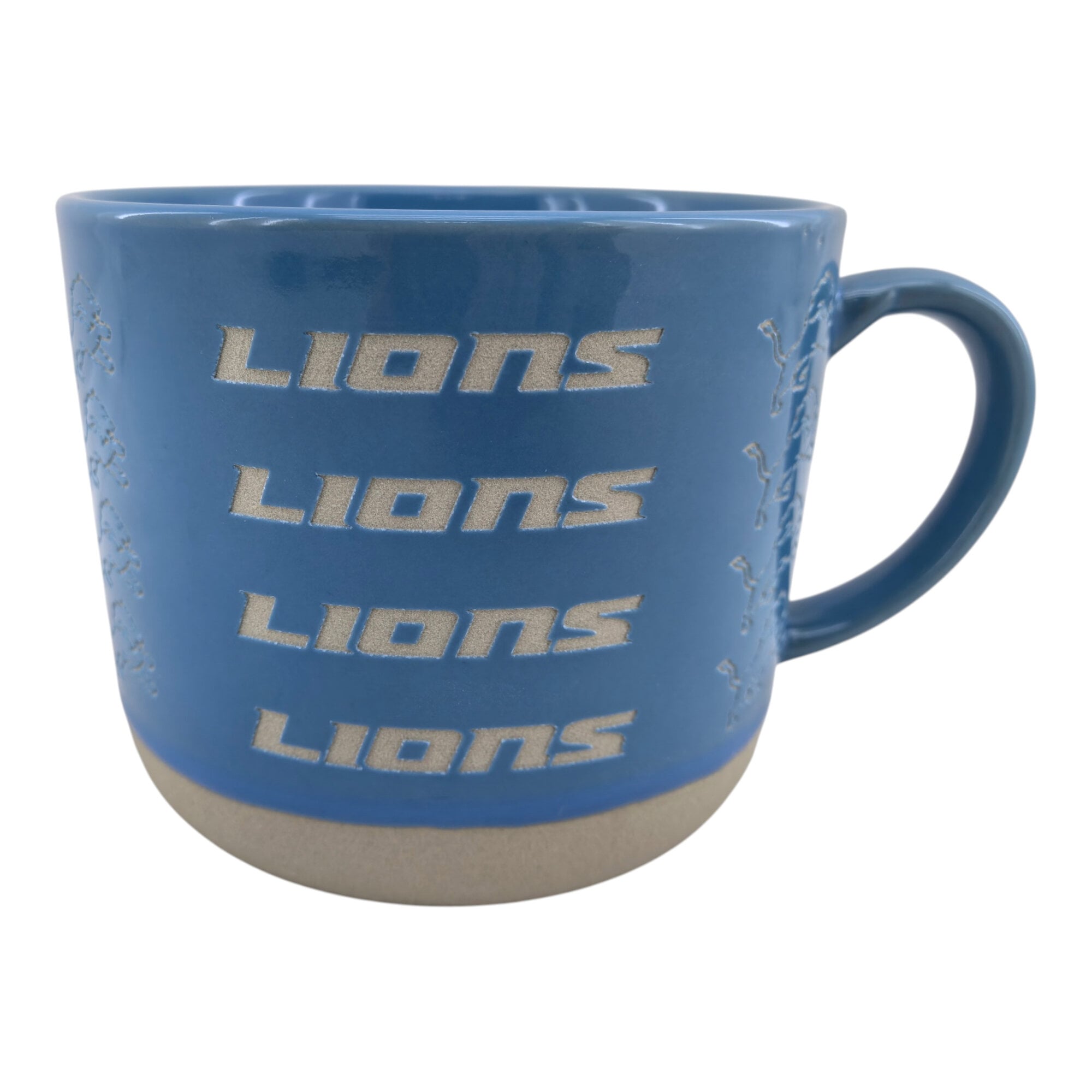 Mug Pegasus Detroit Lions 17 oz, logo ton sur ton, finition sablée