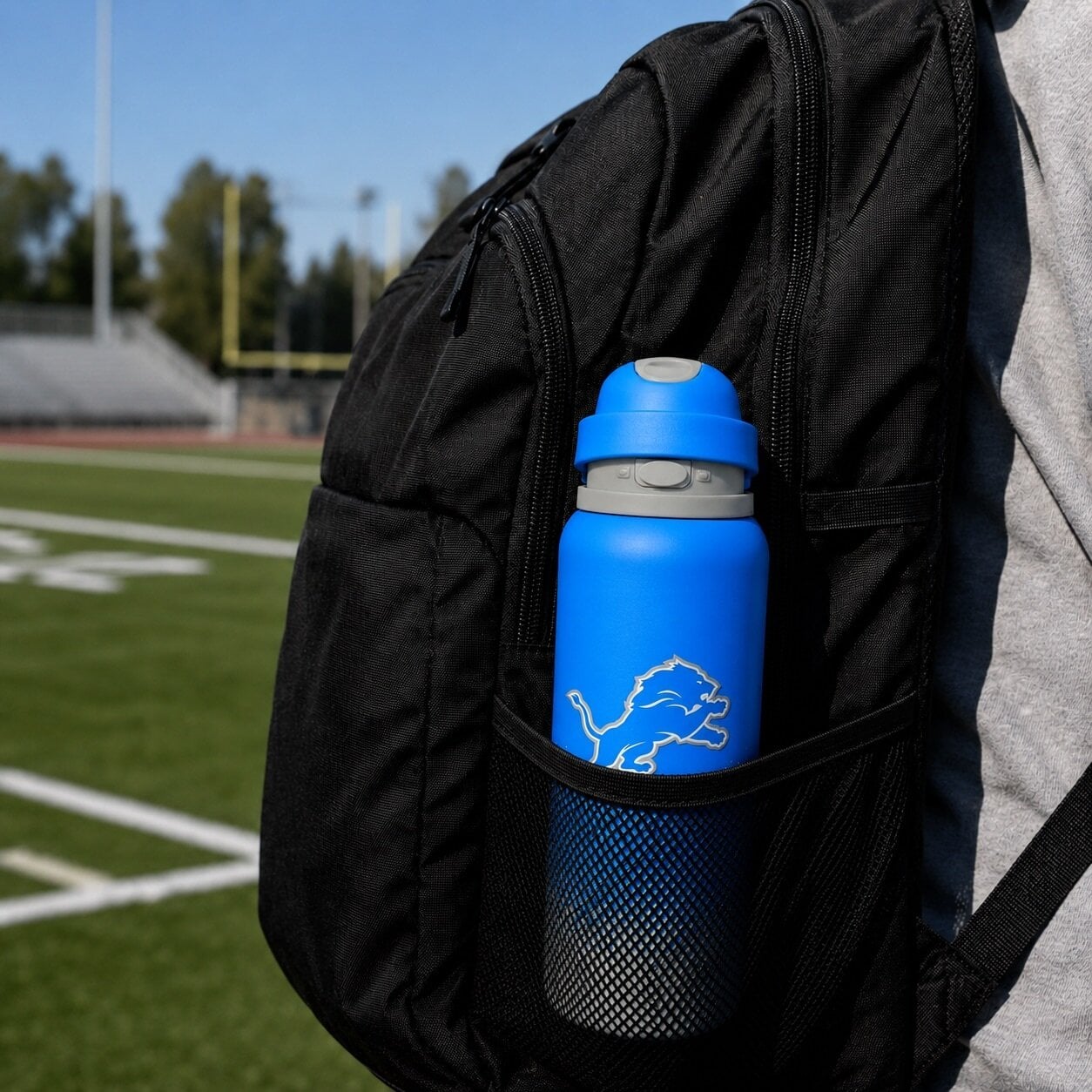 Gourde Pegasus Detroit Lions 32 oz en acier inoxydable dégradé ProFlow