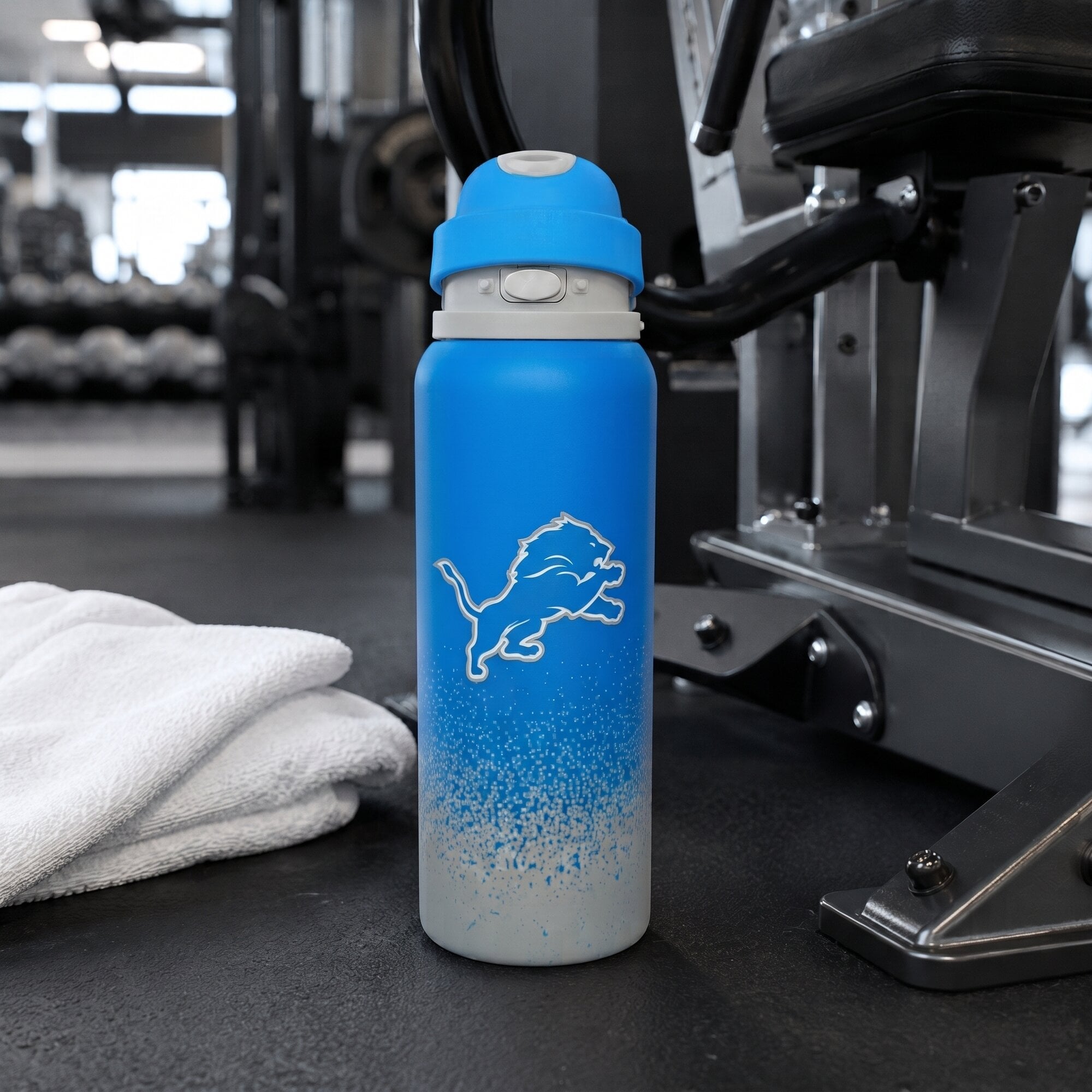 Gourde Pegasus Detroit Lions 32 oz en acier inoxydable dégradé ProFlow