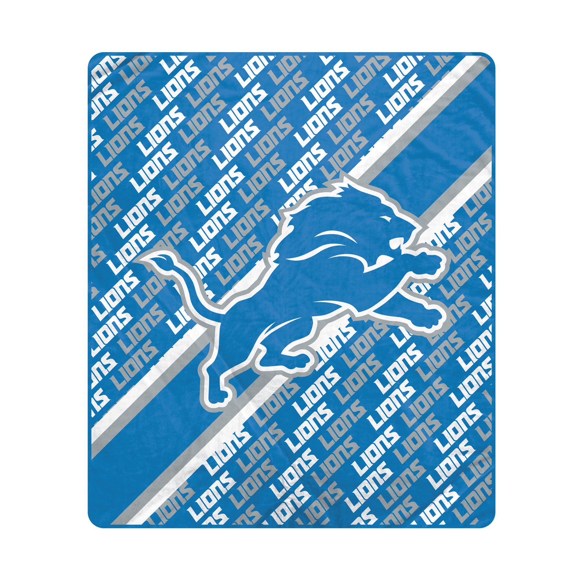 Couverture ultra douce Pegasus Detroit Lions 60" x 70" (diagonale) avec logo doublé