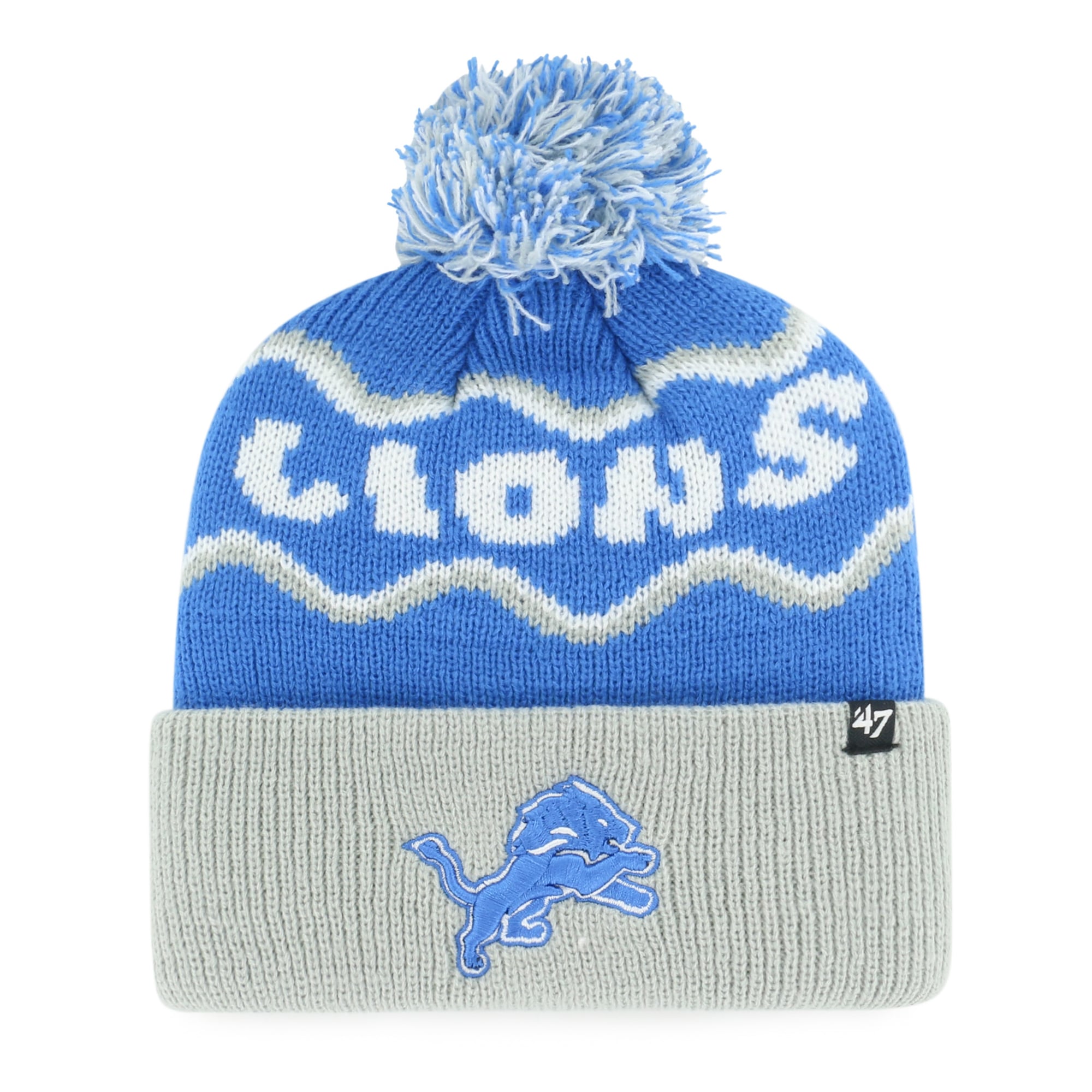 Bonnet tricoté à revers bleu Detroit Lions '47 pour enfants d'âge préscolaire