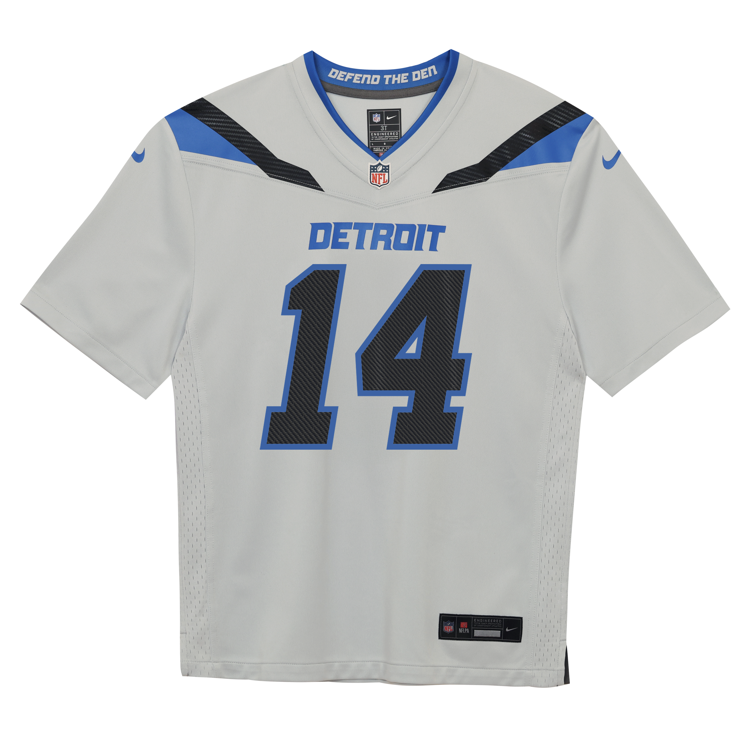 Preschool Nike Amon-Ra St. Brown Silver Detroit Lions 2026 Rivalries Collection Game Jersey
