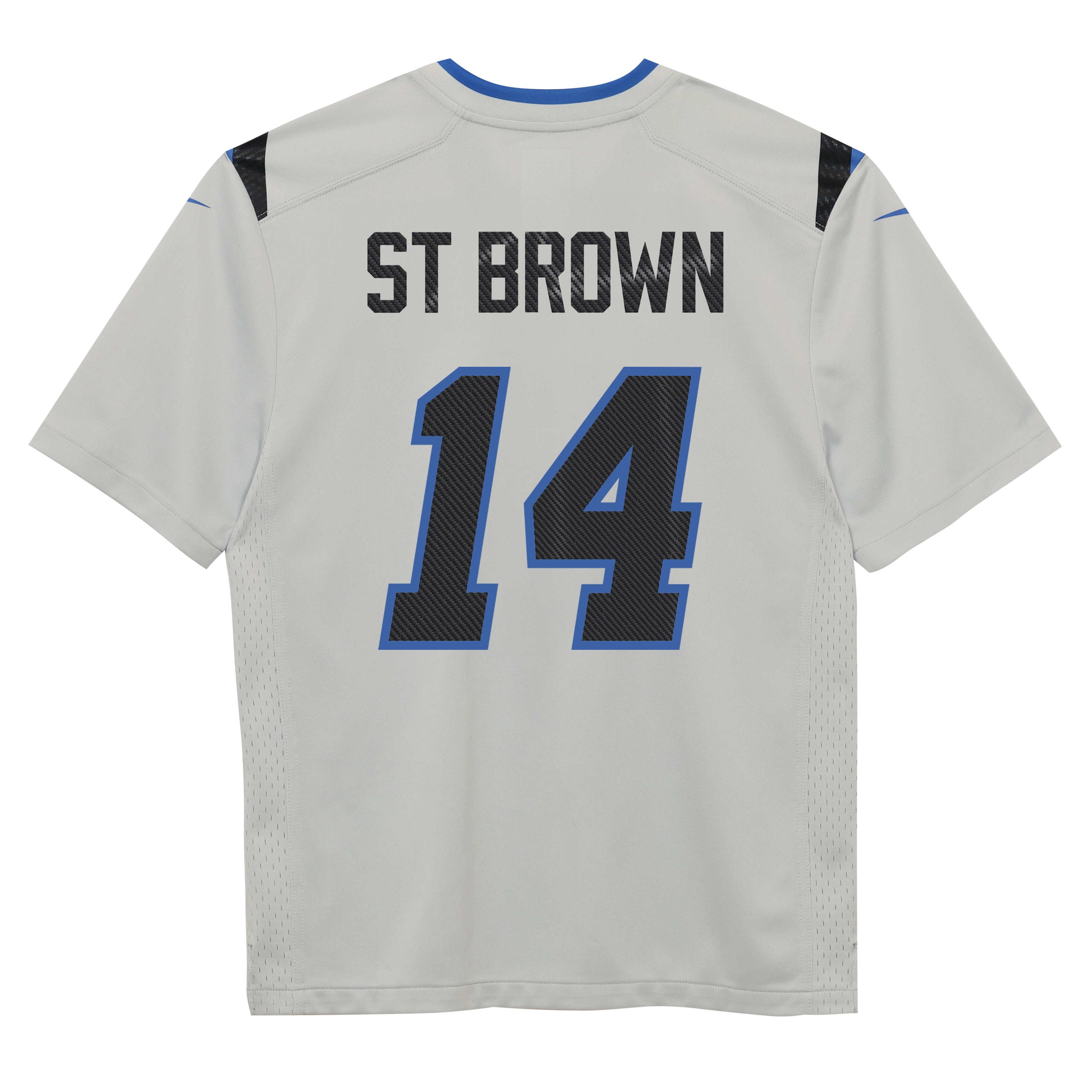 Preschool Nike Amon-Ra St. Brown Silver Detroit Lions 2026 Rivalries Collection Game Jersey