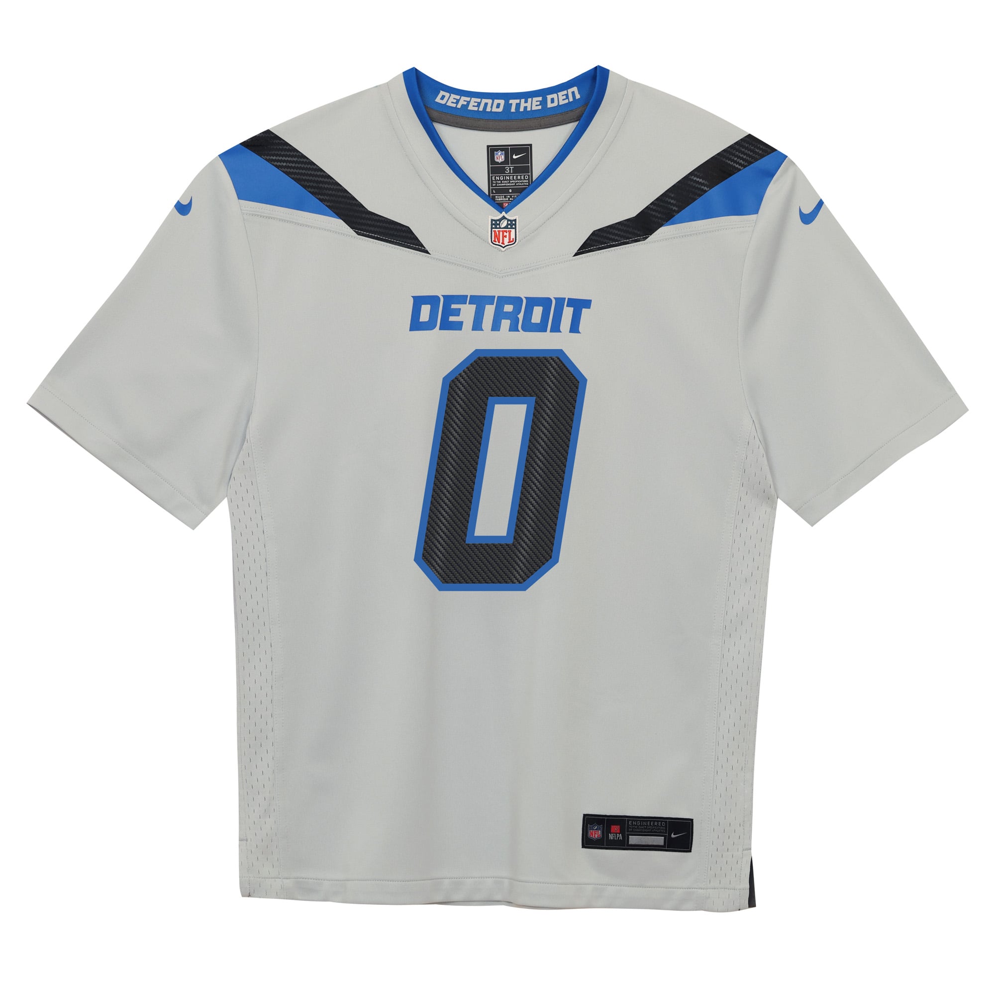Preschool Nike Jahmyr Gibbs Silver Detroit Lions 2026 Rivalries Collection Game Jersey