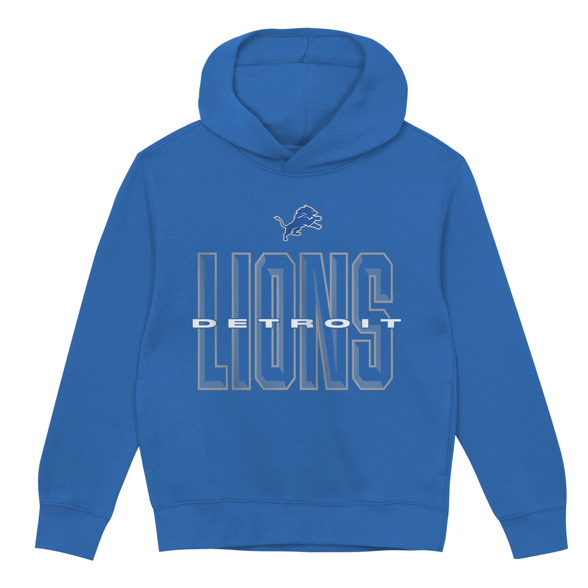 Sweat à capuche polaire bleu Detroit Lions Field General pour enfants d'âge préscolaire