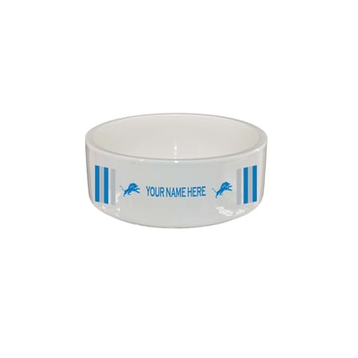 Detroit Lions The Memory Company 35oz. Personalized Ceramic Pet Bowl