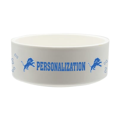 Detroit Lions The Memory Company 35oz. Personalized Ceramic Pet Bowl