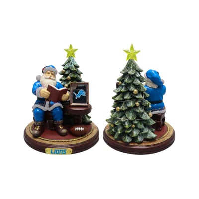 Detroit Lions The Memory Company Christmas Story Santa Figurine