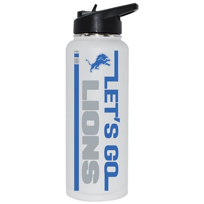 Detroit Lions The Memory Company Let's Go 34oz. Stainless Steel Quencher Bottle