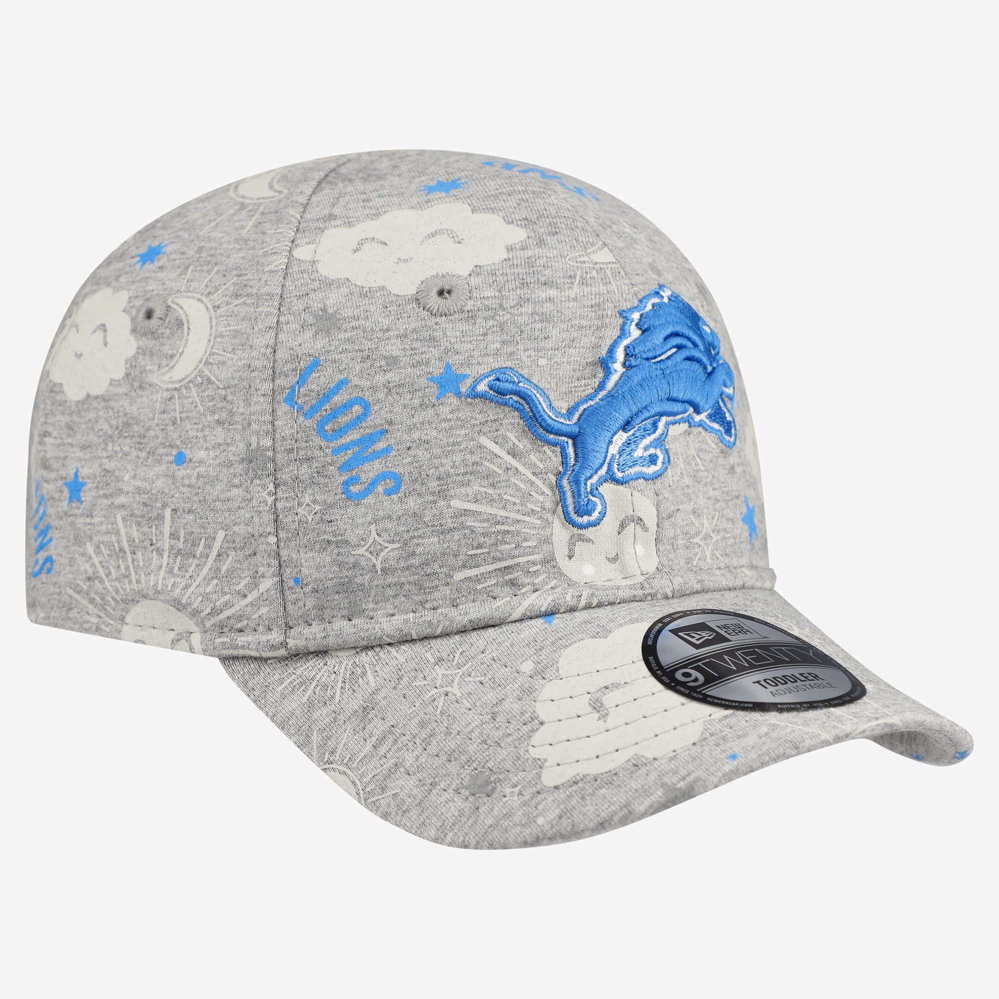 Casquette ajustable New Era pour tout-petit, gris chiné, Detroit Lions Sky 9TWENTY