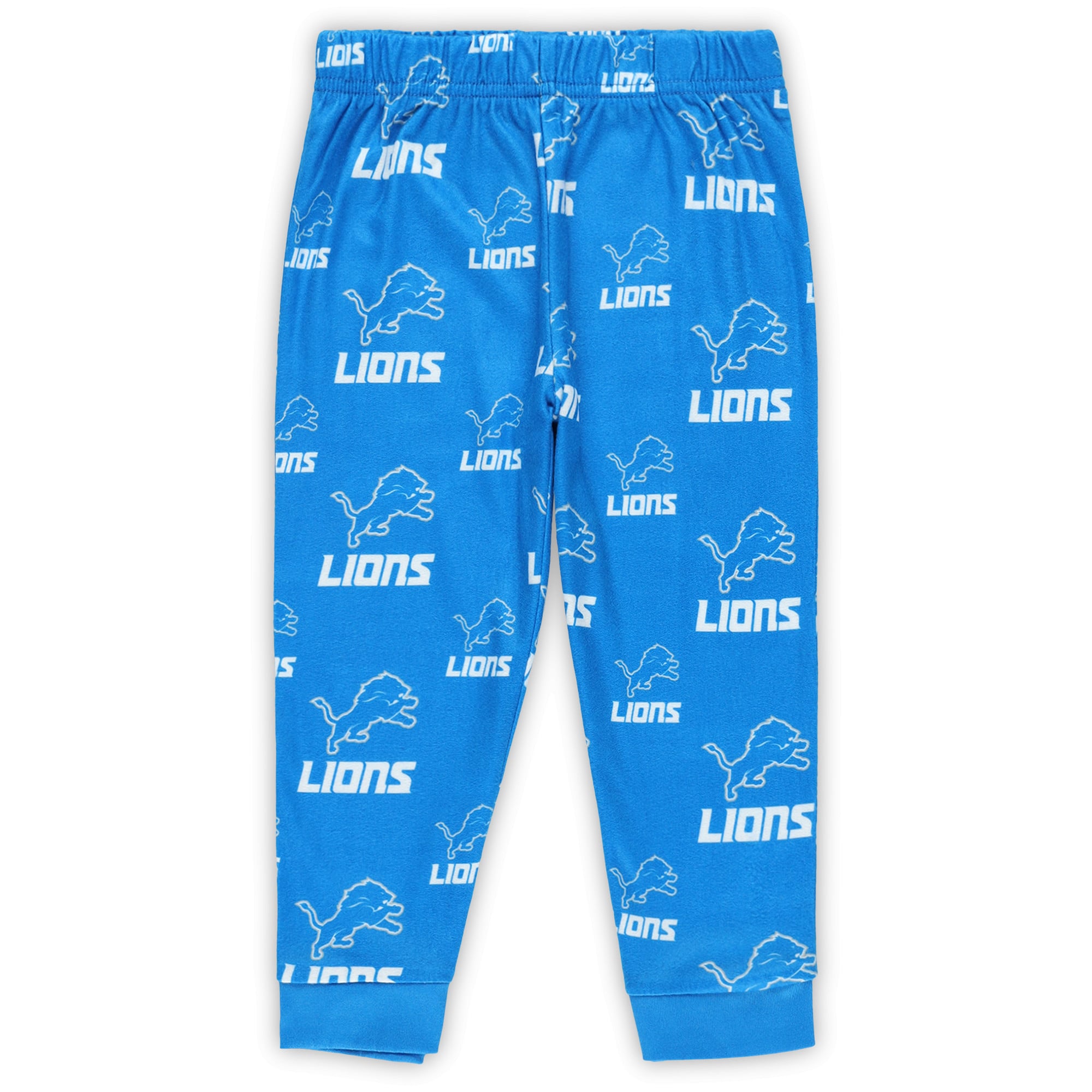 Ensemble de nuit pour tout-petit Outerstuff bleu Detroit Lions avec t-shirt à manches longues et pantalon imprimés